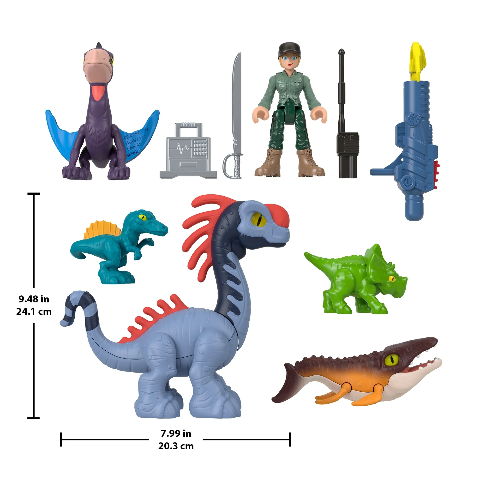 Fisher-Price Imaginext Jurassic World Rebirth Set With 6 Action Figures, Launcher & Accessories - Image 4
