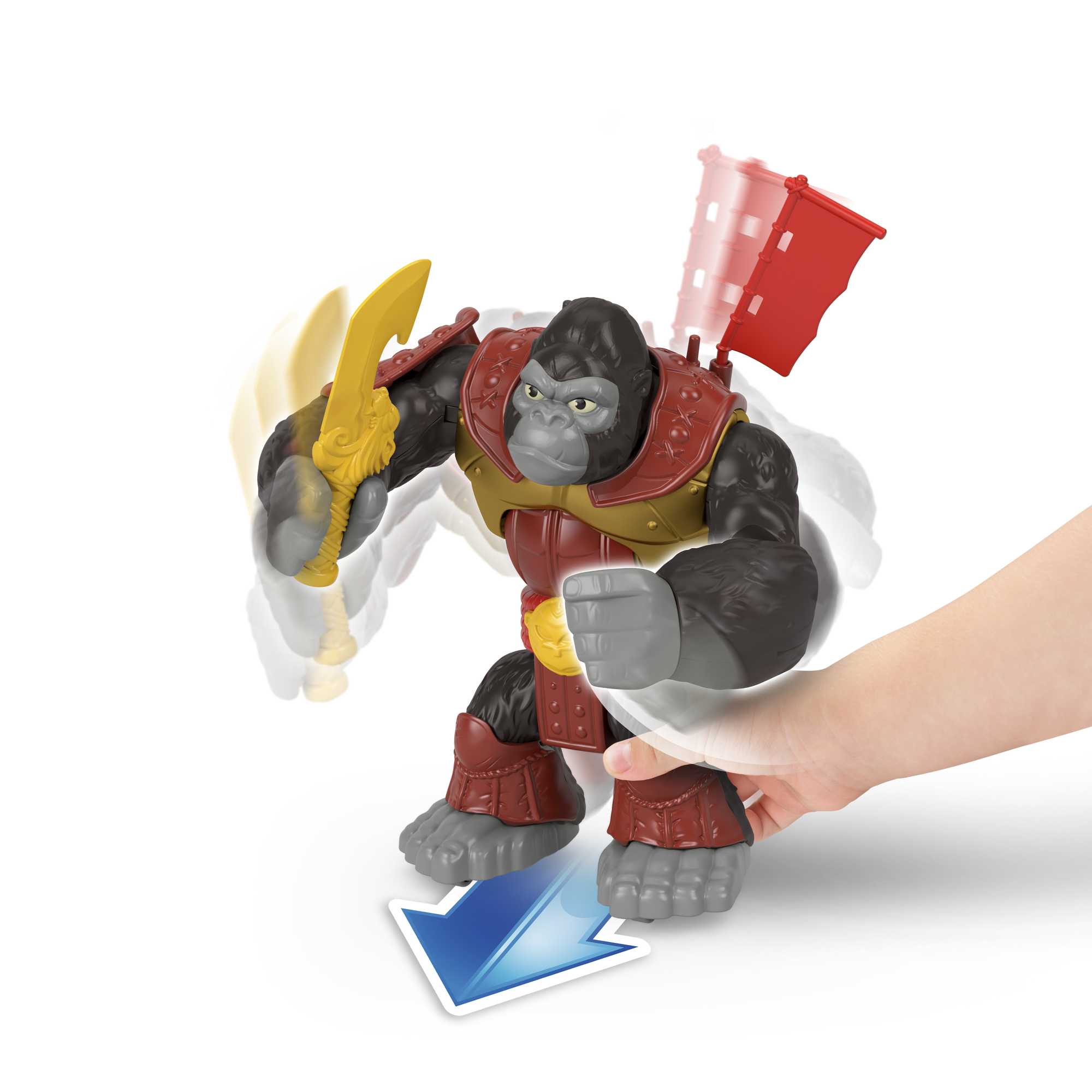 Fisher-Price Imaginext-L’Attaque du Gorille-Figurine Articulée - Image 3
