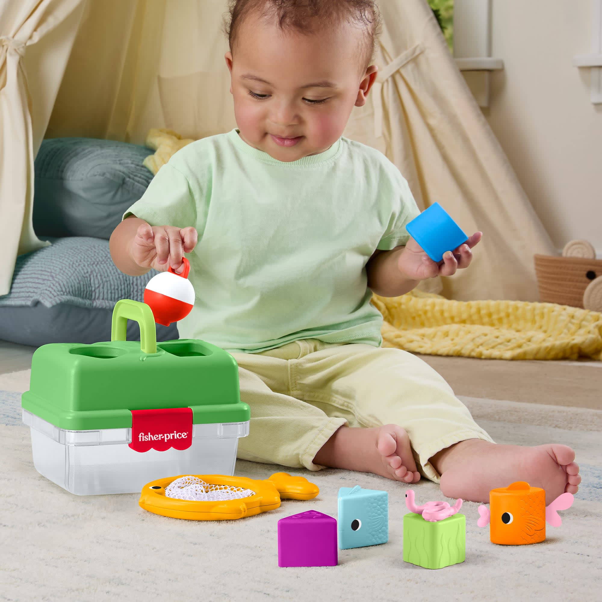 Fisher-Price Infant Juguete para Bebés Bloques Hora de Pescar - Image 2