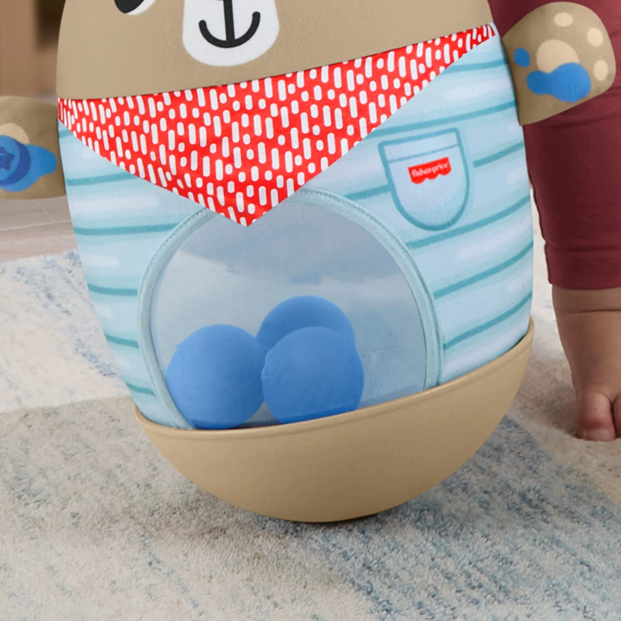 Fisher-Price Infant Juguete para Bebés Oso Empuja y Tambalea - Image 3