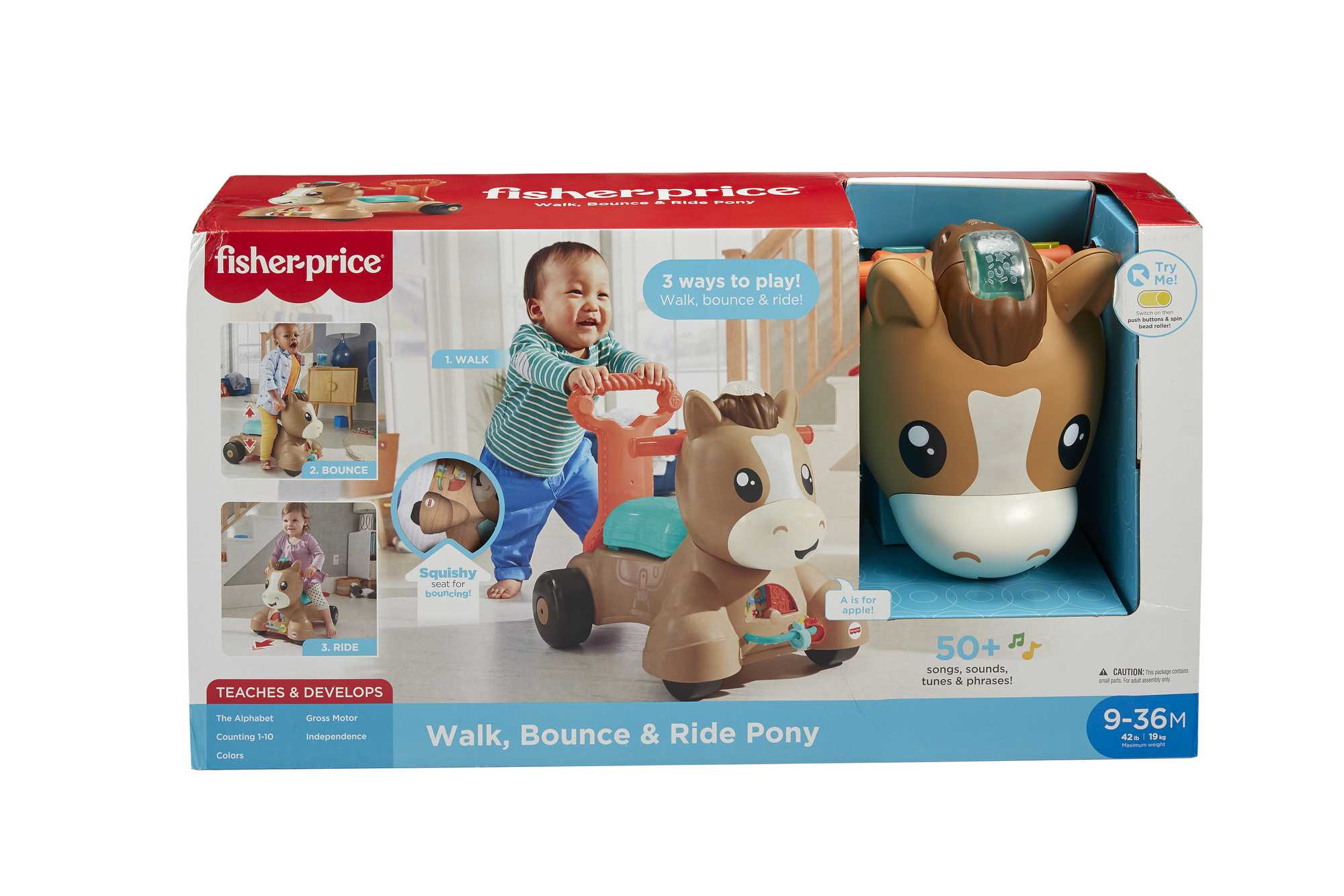 Fisher-Price Jouet Musical Mon Poney 3 en 1 Version Anglaise et Française - Image 6