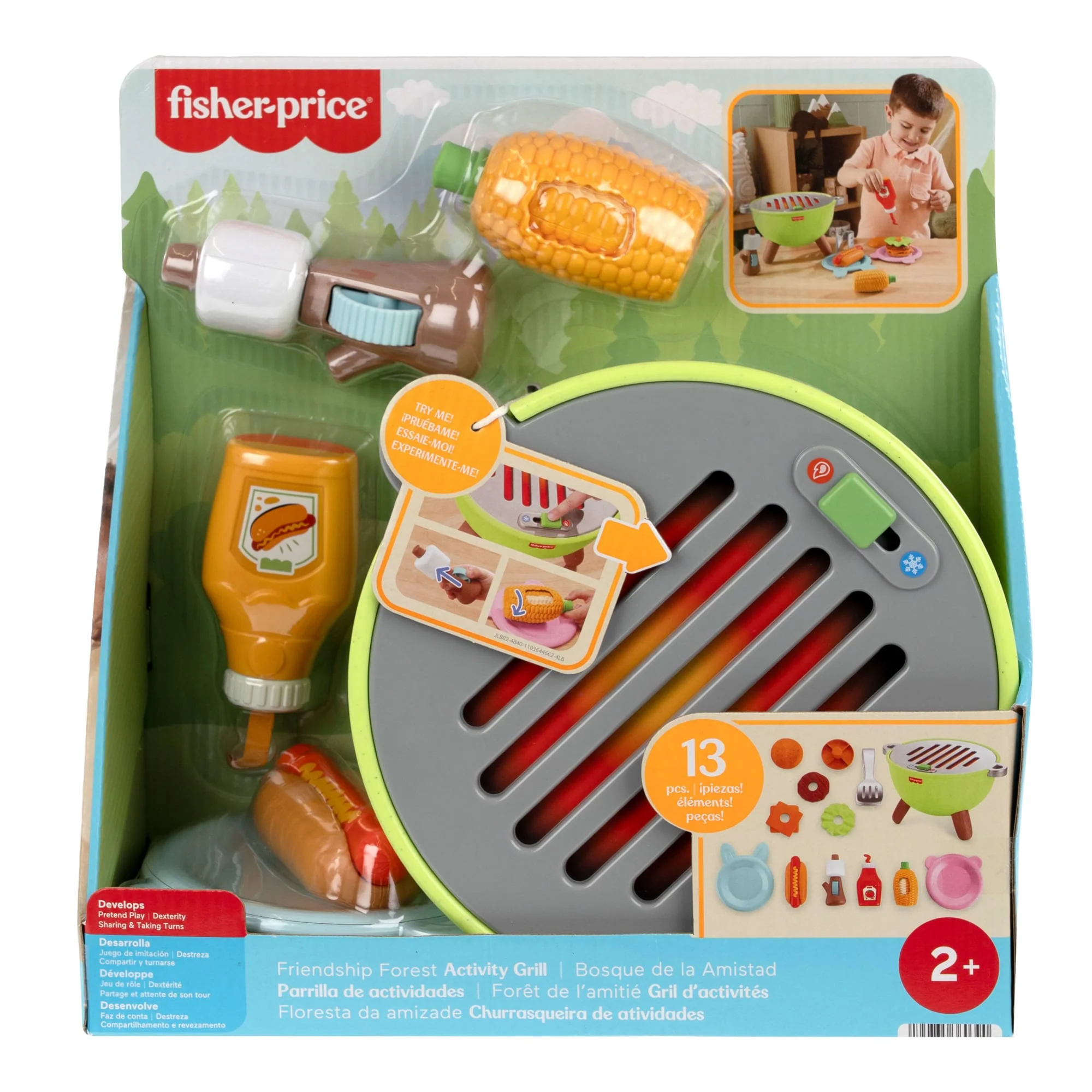 Fisher-Price Juguete para Bebés Amigos del Bosque Mi Primera Parrillada - Image 6