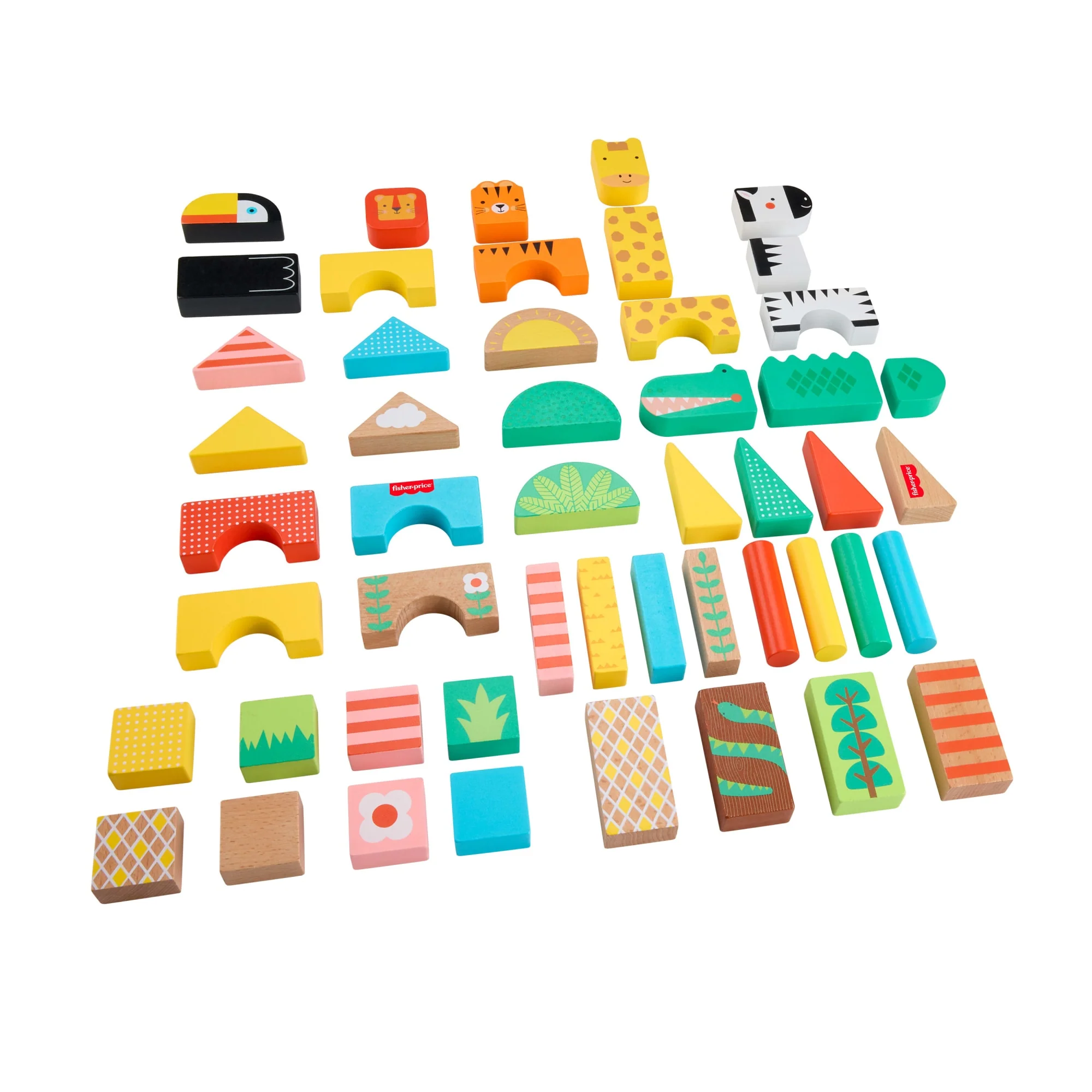 Fisher-Price Juguete para Bebés Bloques de la Jungla de Madera - Image 5
