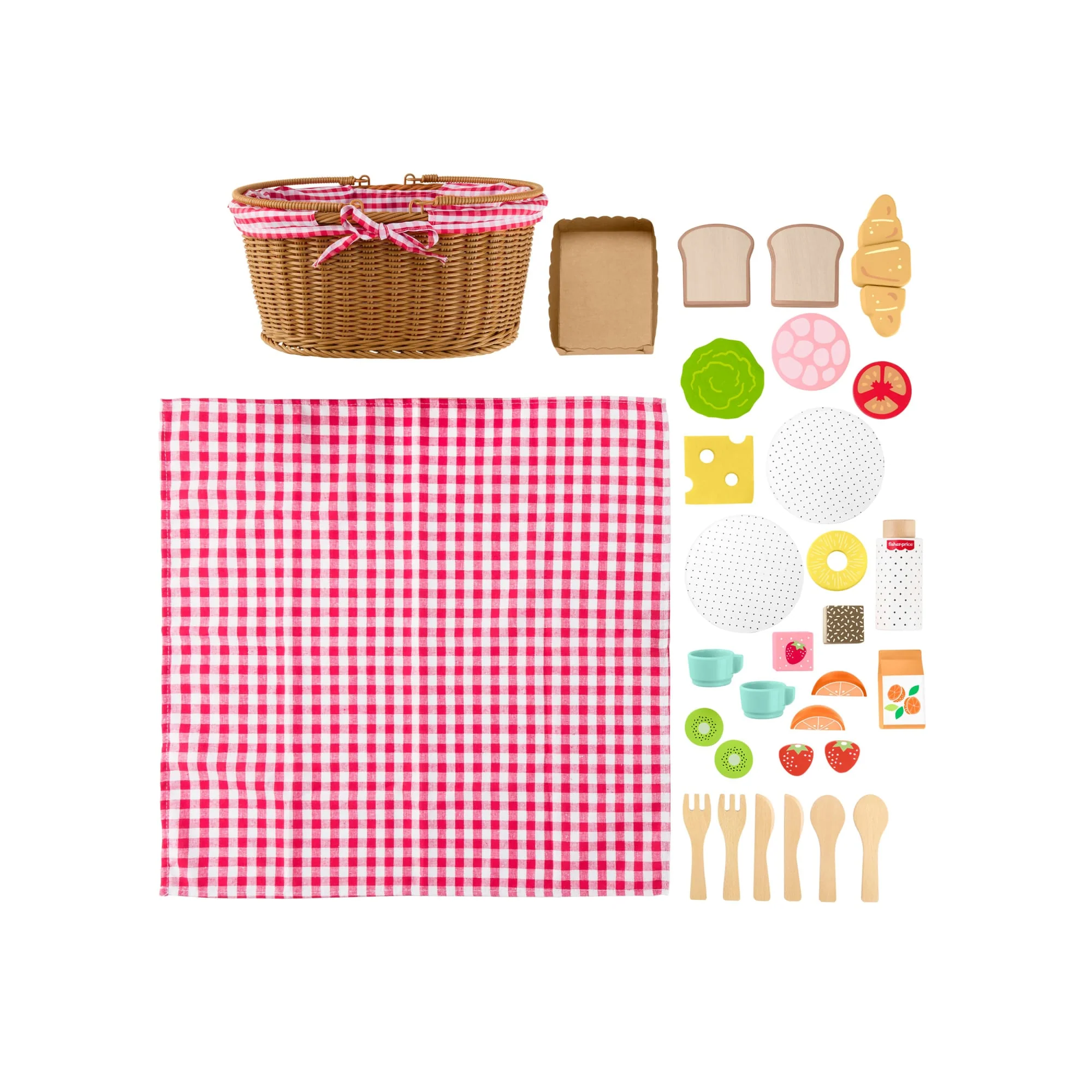 Fisher-Price Juguete para Bebés Canasta de Picnic de Madera - Image 5
