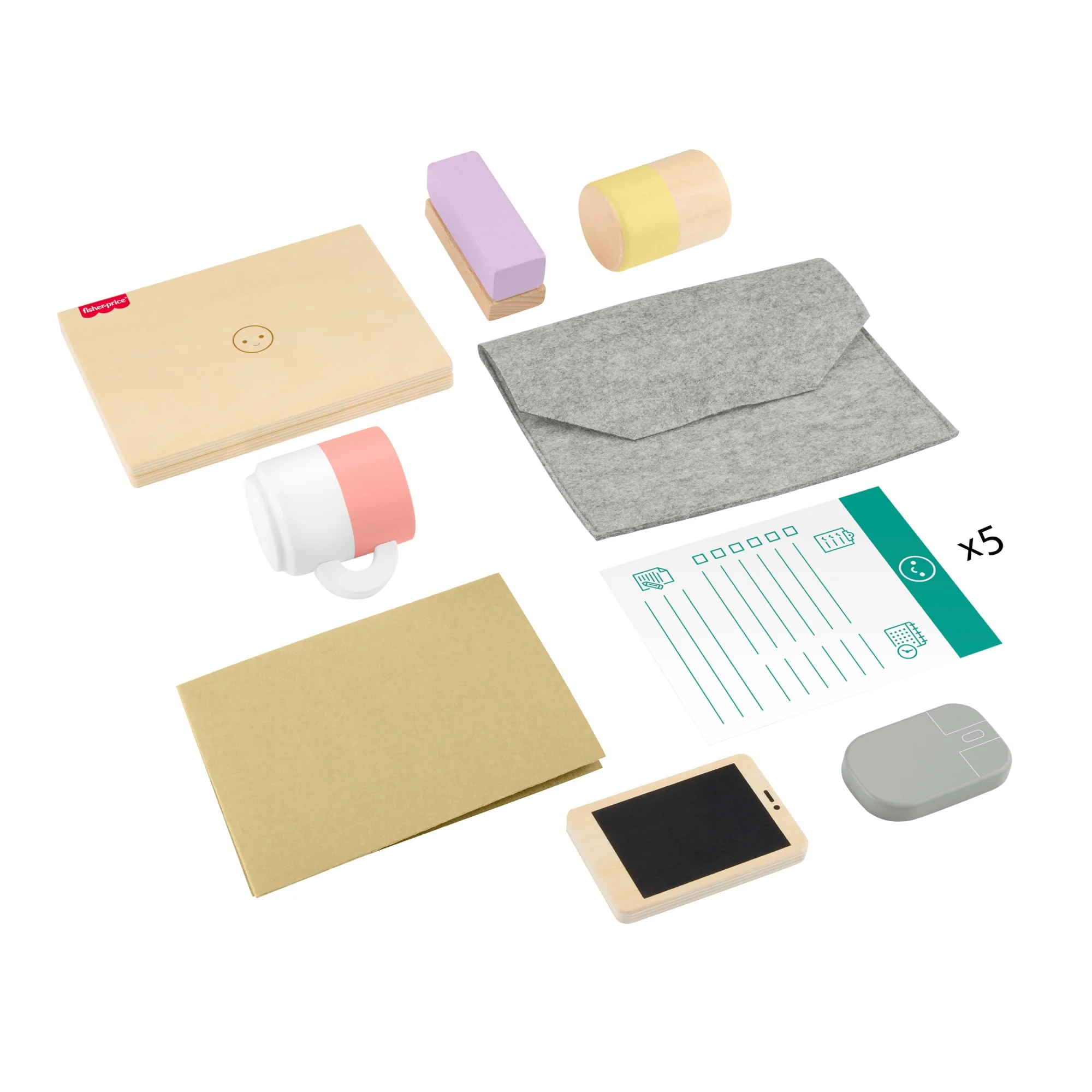Fisher-Price Juguete para Bebés Kit Home Office de Madera - Image 5