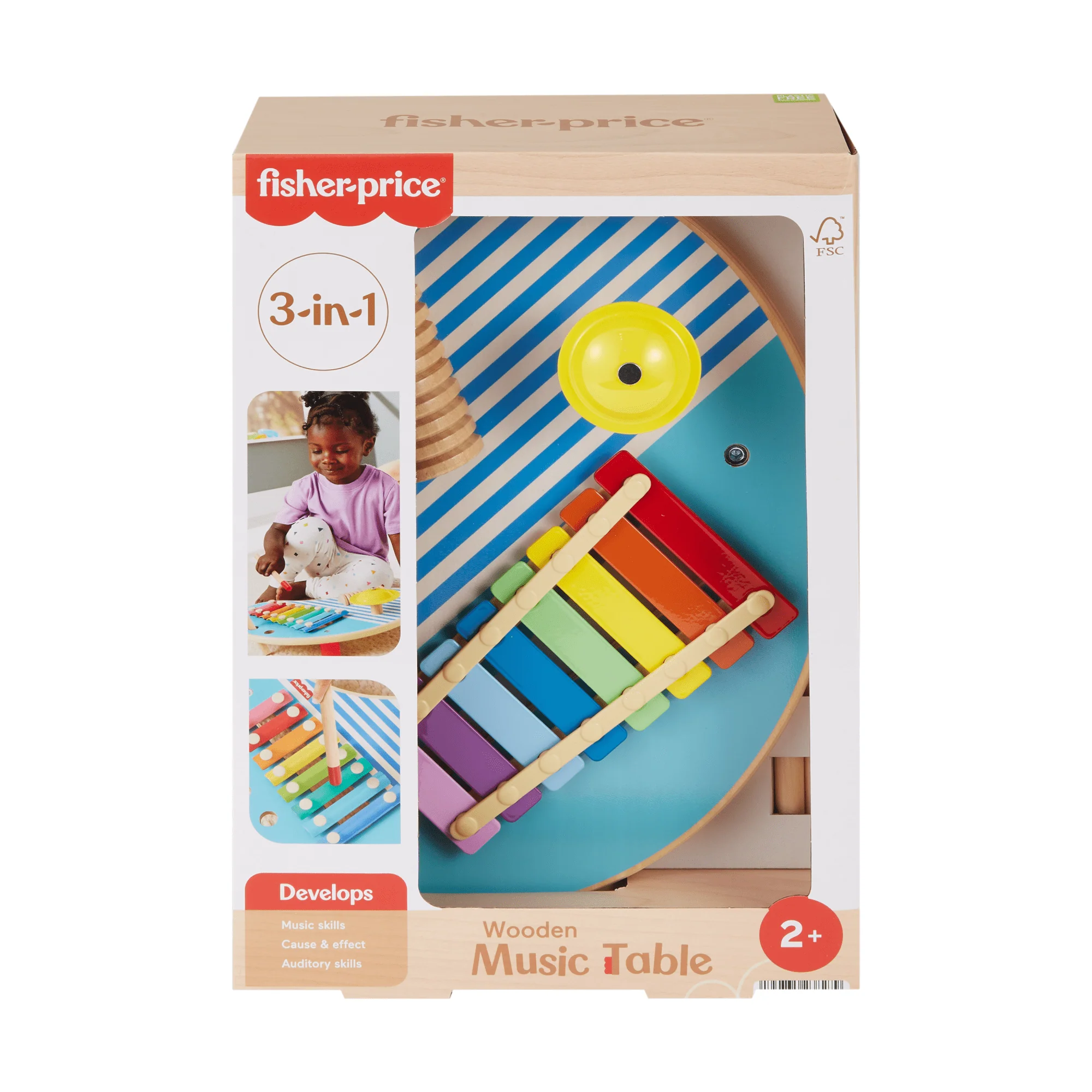 Fisher-Price Juguete para Bebés Mesa Musical de Actividades de Madera - Image 6