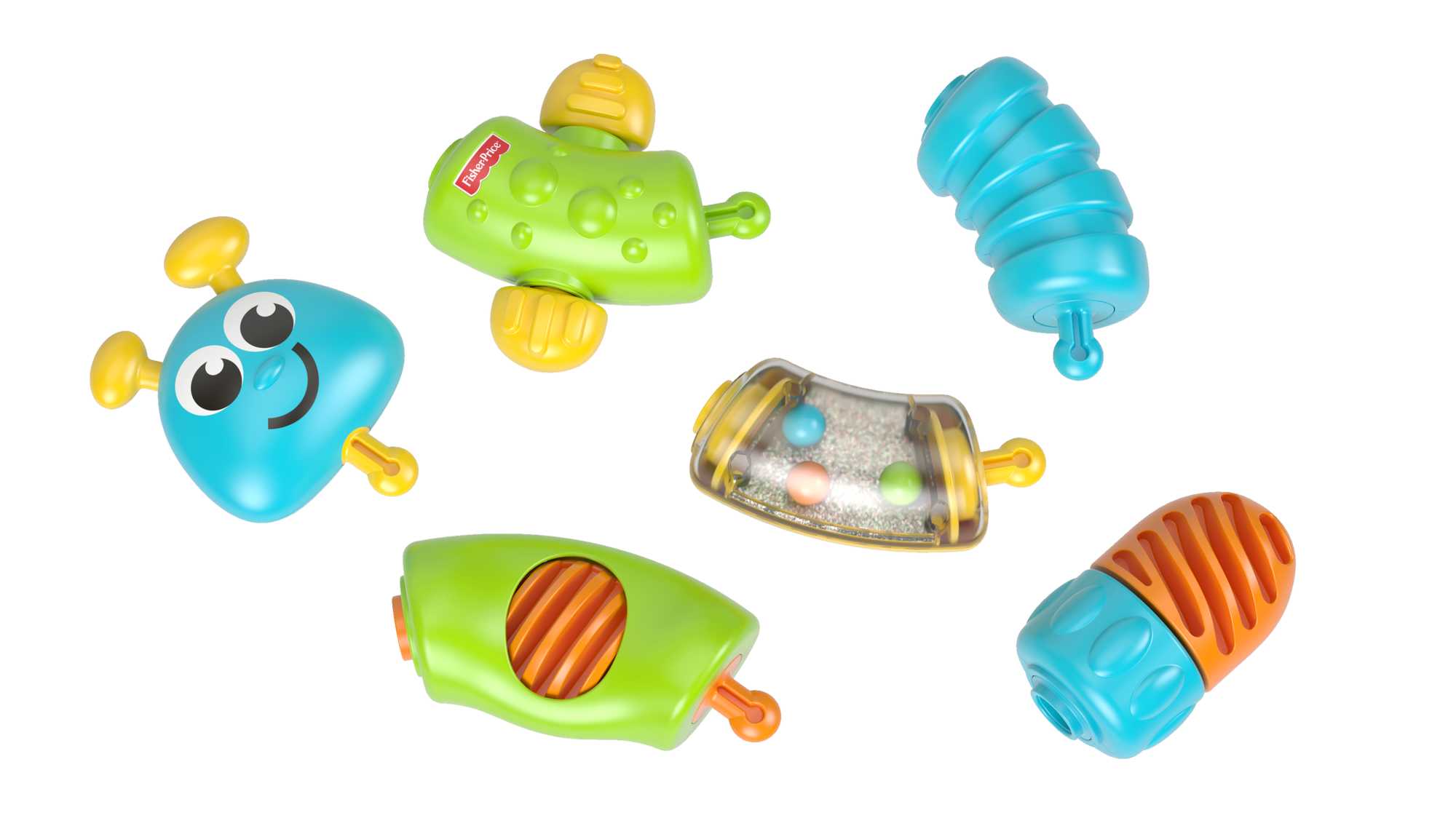 Fisher-Price Juguete para Bebés Oruga Cadena de Colores - Image 2