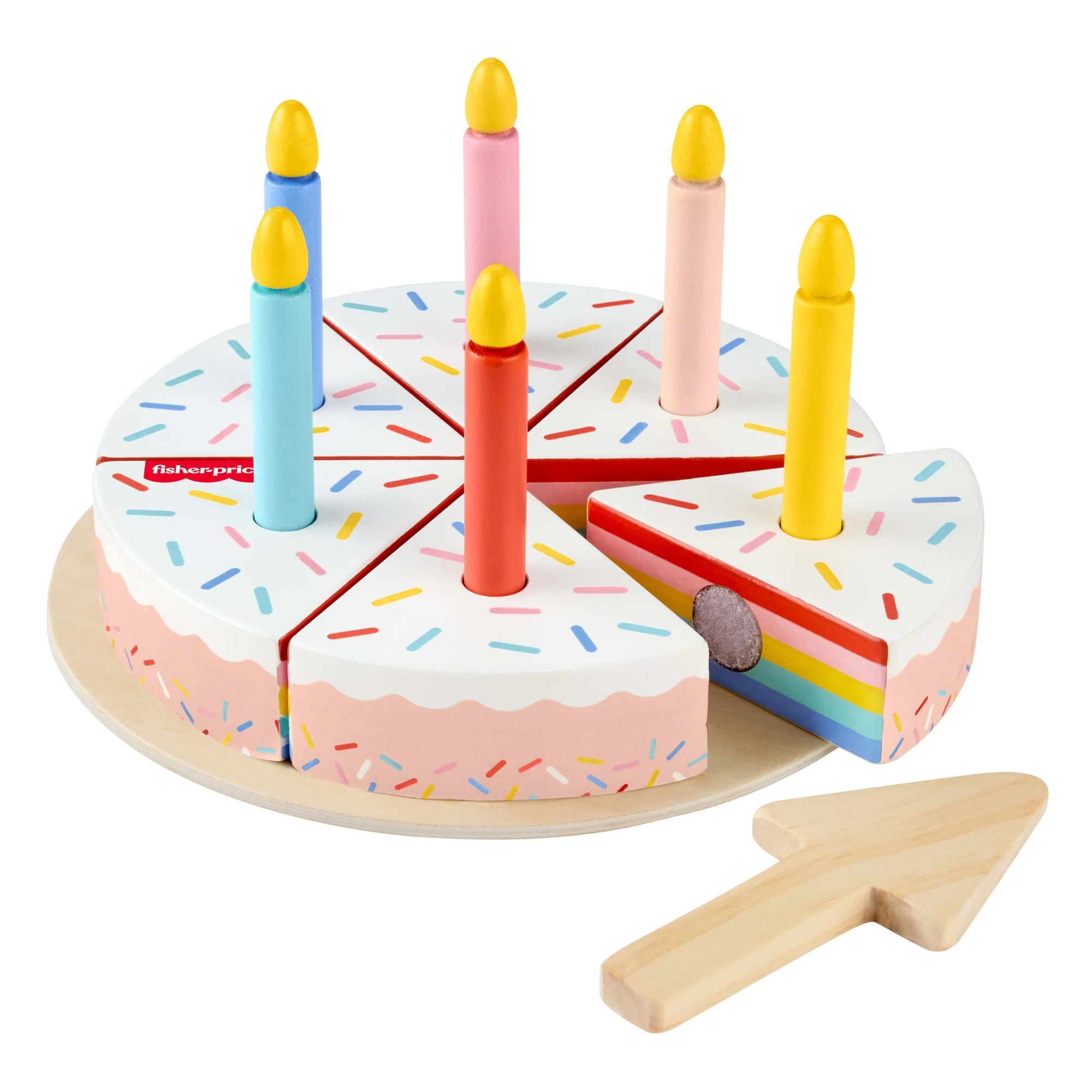 Fisher-Price Juguete para Bebés Pastel de Cumpleaños de Madera - Image 4