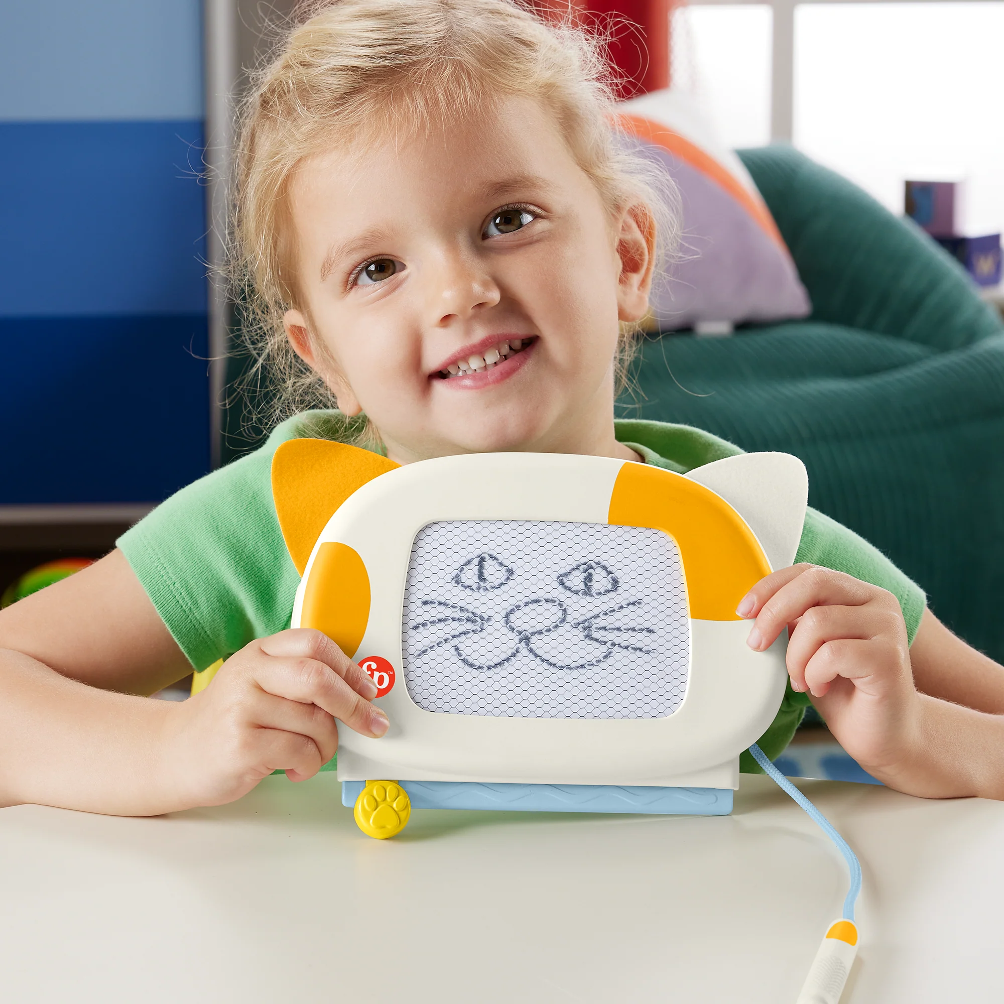 Fisher-Price Juguete para Bebés Pizarrón Magnético Gatito Dibuja Conmigo - Image 2