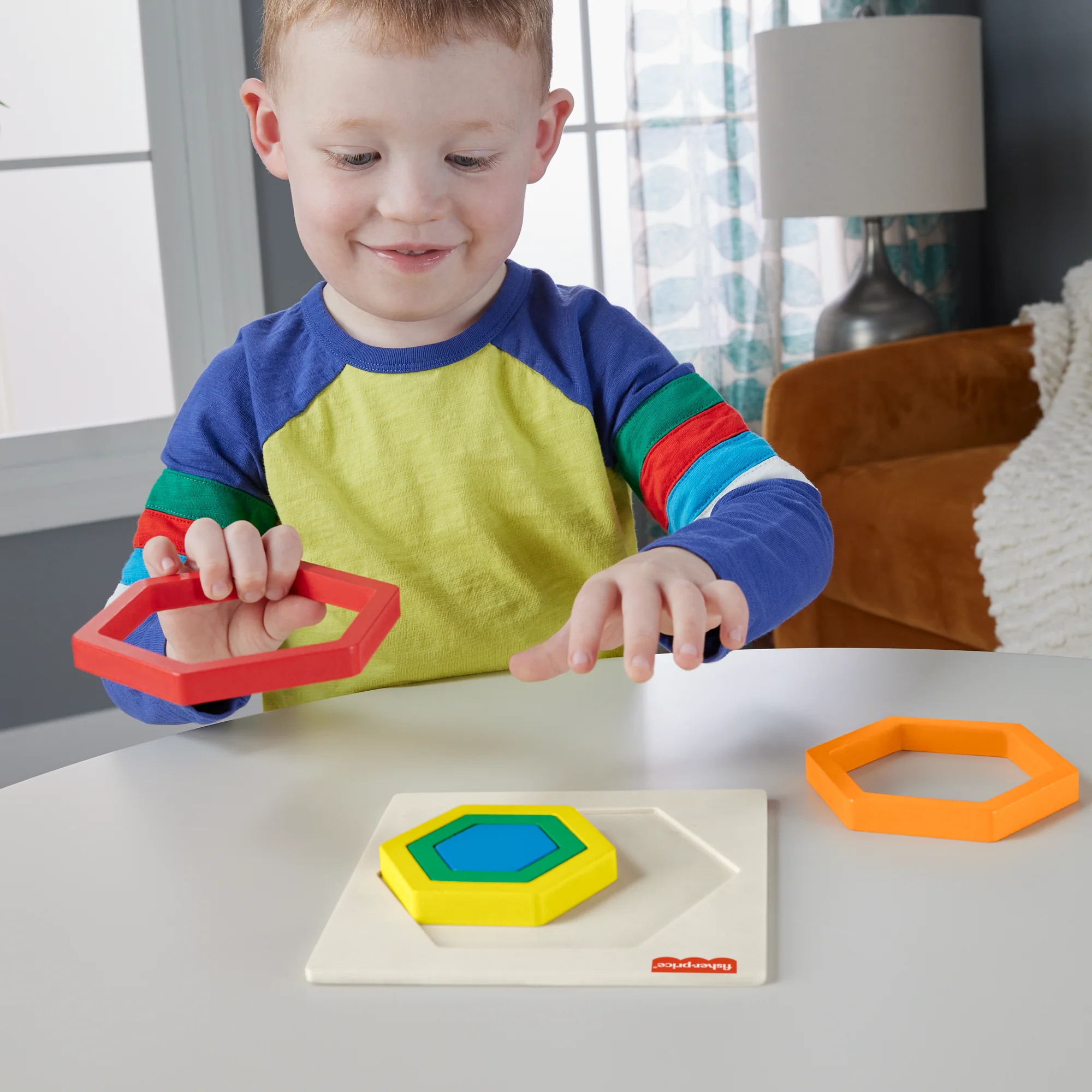 Fisher-Price Juguete para Bebés Rompecabezas Hexagono de Madera - Image 2