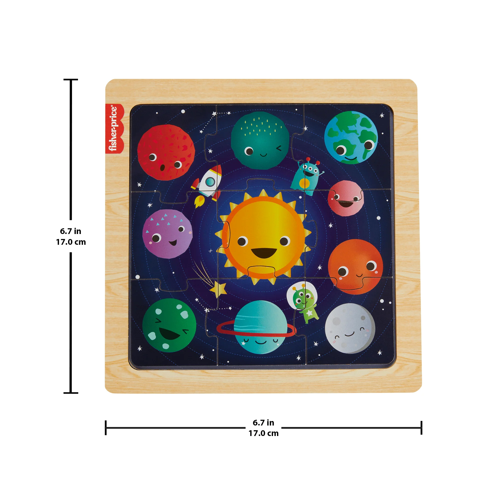 Fisher-Price Juguete para Bebés Rompecabezas Planetas Divertidos de Madera - Image 2