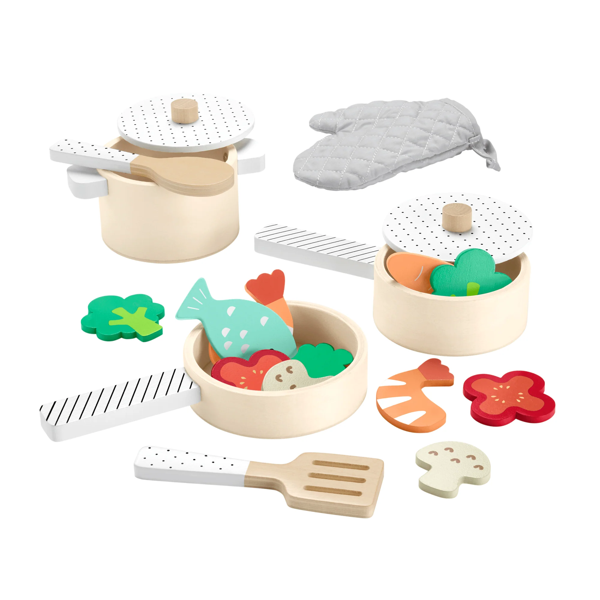 Fisher-Price Juguete para Bebés Set de Ollas y Sartenes de Madera - Image 4