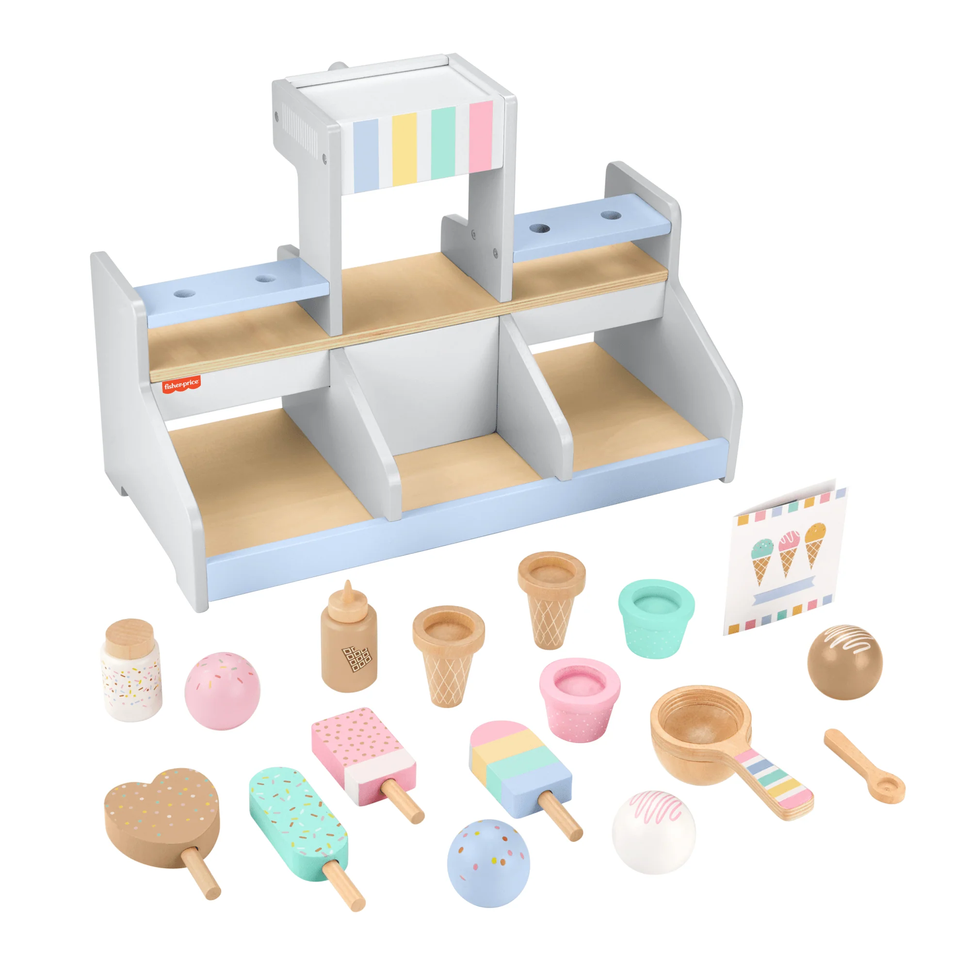 Fisher-Price Juguete para Bebés Set Mi Primera Heladería de Madera - Image 5