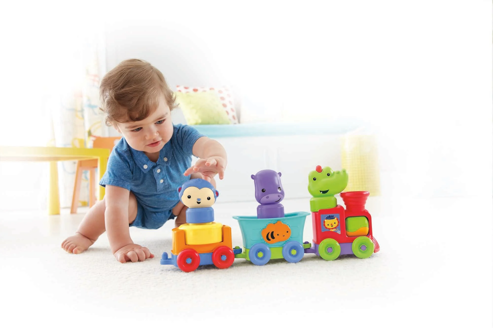 Fisher-Price Juguete para Bebés Silly Safari Tren Animales Divertidos - Image 2