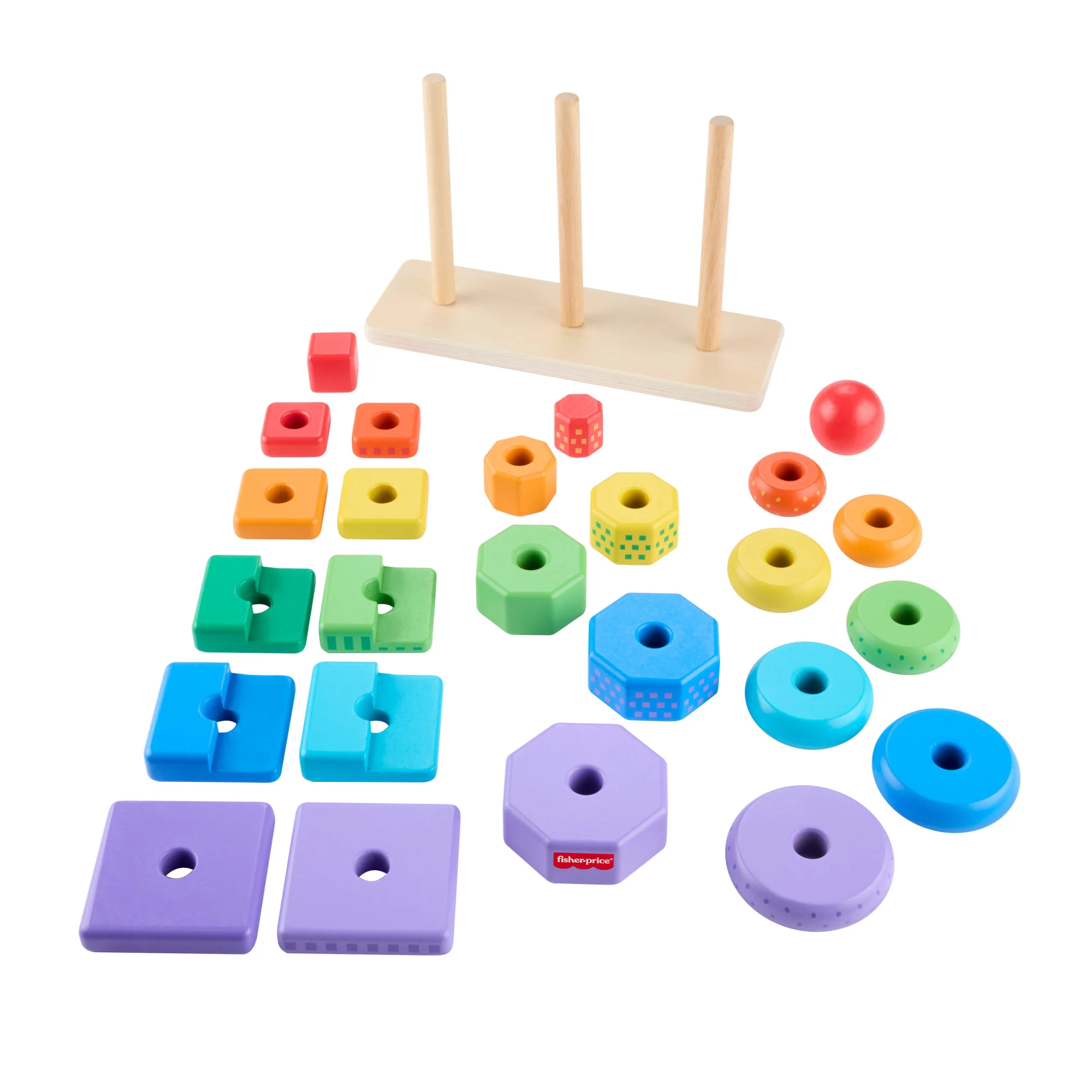 Fisher-Price Juguete para Bebés Torres de Actividades de Madera - Image 5