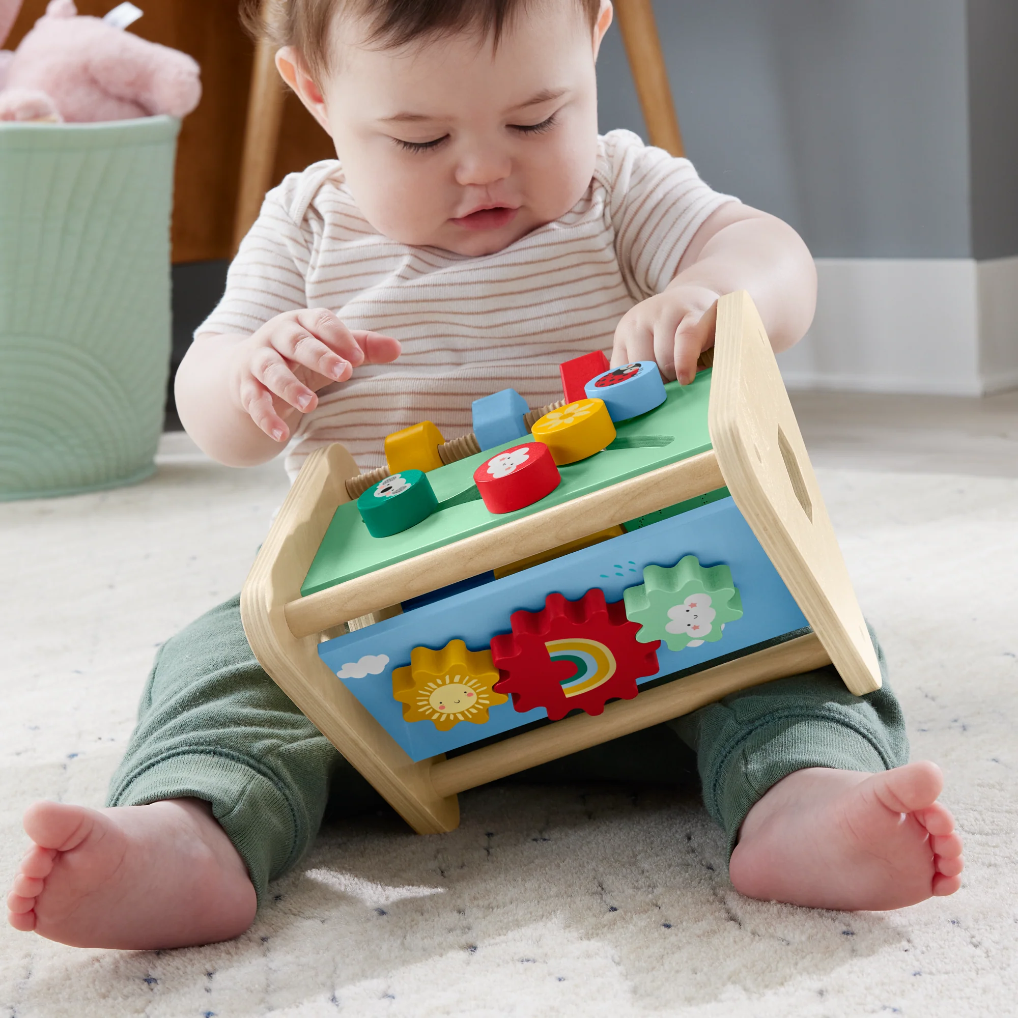 Fisher-Price Juguete para Bebés Triángulo de Actividades de Madera - Image 2