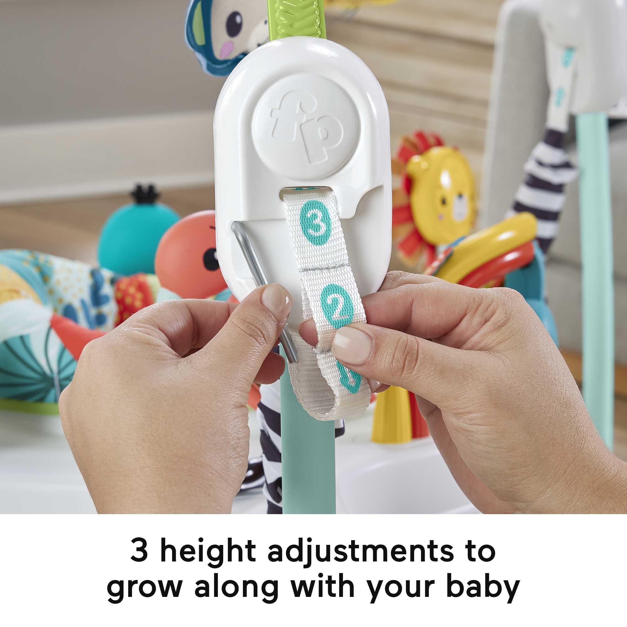 Fisher-Price Jumperoo Baby Activity Center With Lights And Sounds, Jumping Jungle - Image 5