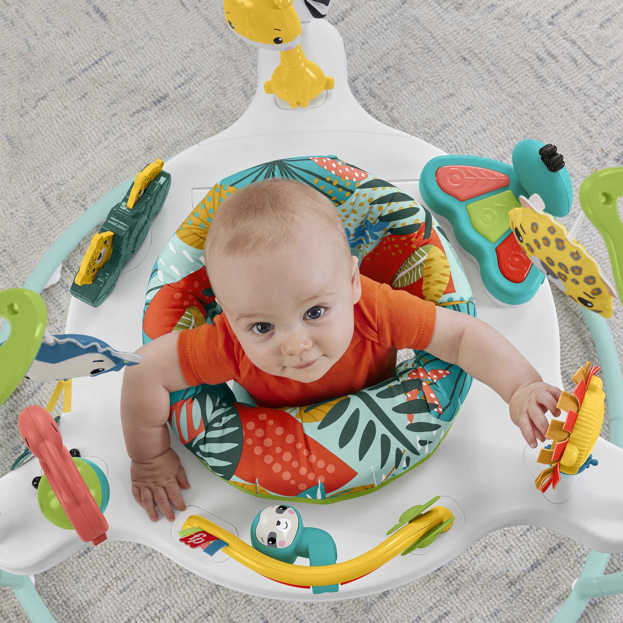 Fisher-Price Jumperoo de La Jungle, Centre D’Activités, Lumières+Sons - Image 3