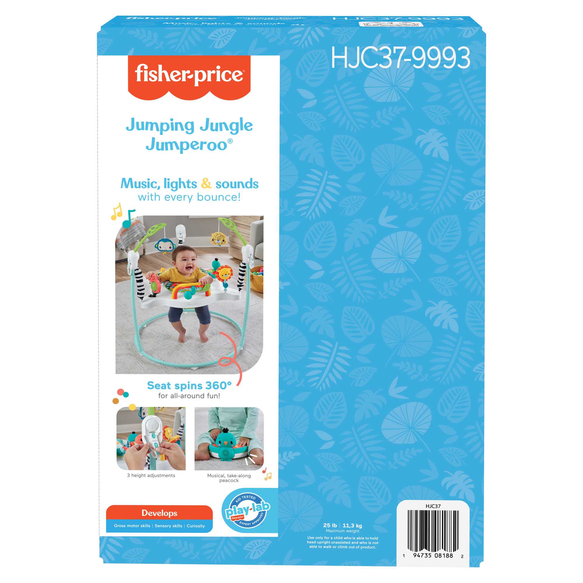 Fisher-Price Jumperoo de La Jungle, Centre D’Activités, Lumières+Sons - Image 6