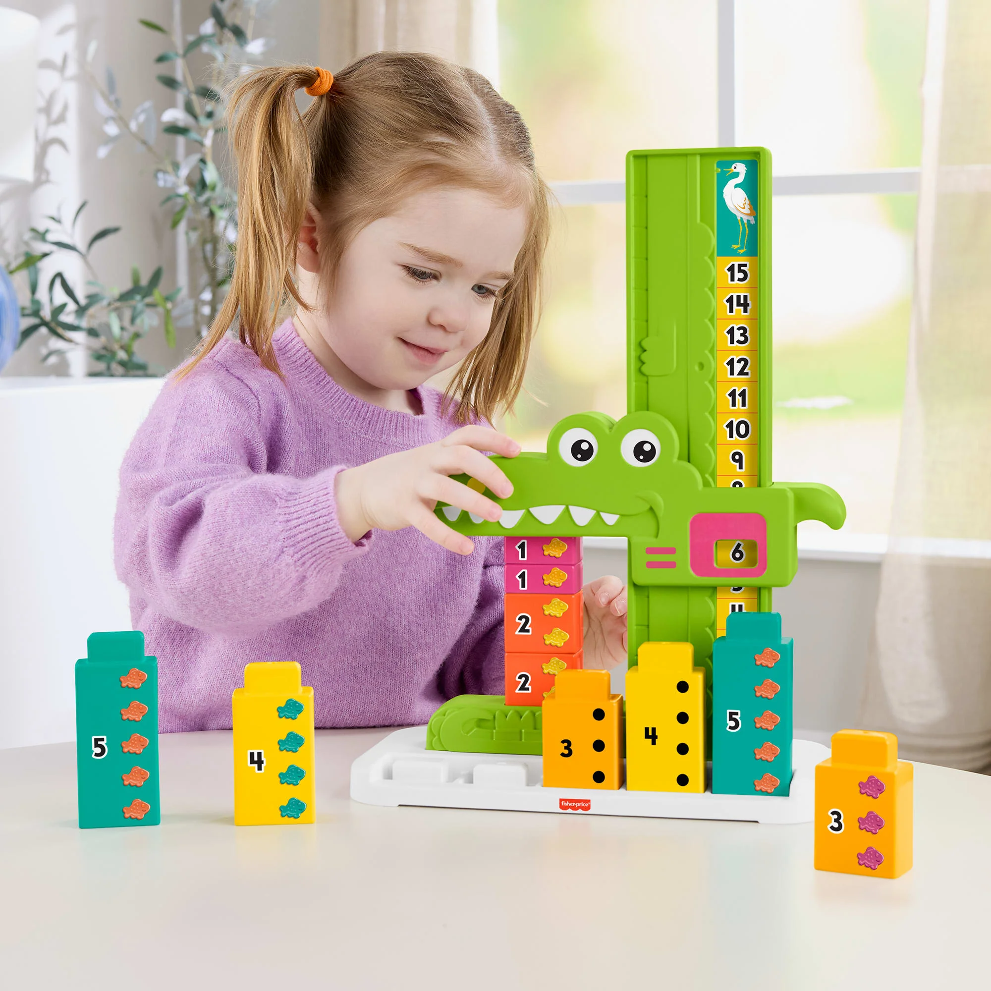 Fisher-Price  L’Alligator des Additions. 10 Blocs à Empiler - Image 3