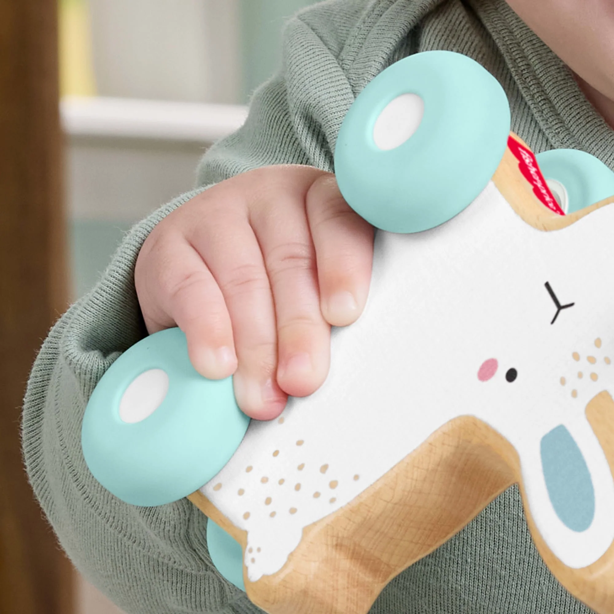 Fisher-Price Lapin à Pousser en Bois, Véhicule Pour Jeu à 4Pattes 1Élément en Bois - Image 3