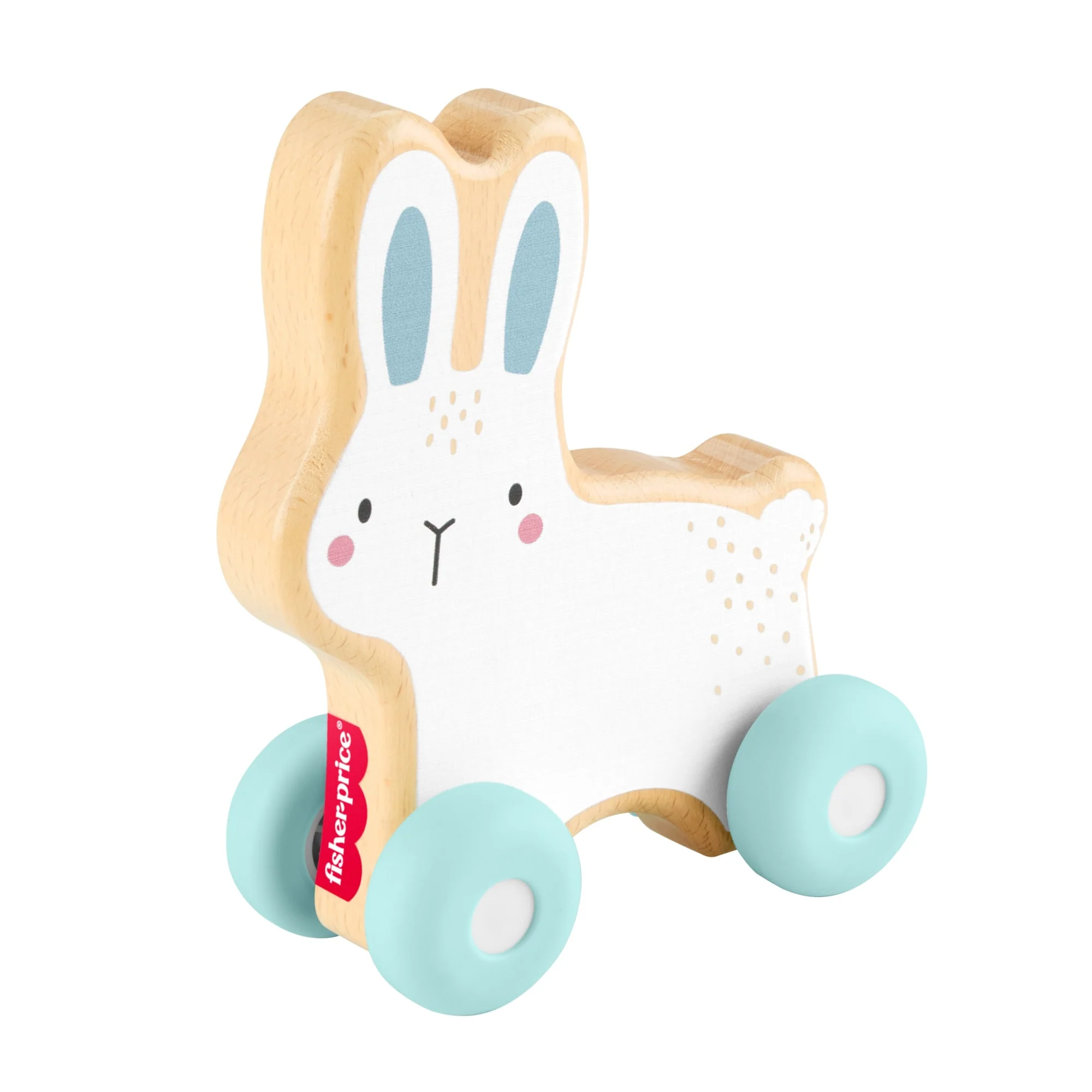 Fisher-Price Lapin à Pousser en Bois, Véhicule Pour Jeu à 4Pattes 1Élément en Bois - Image 5