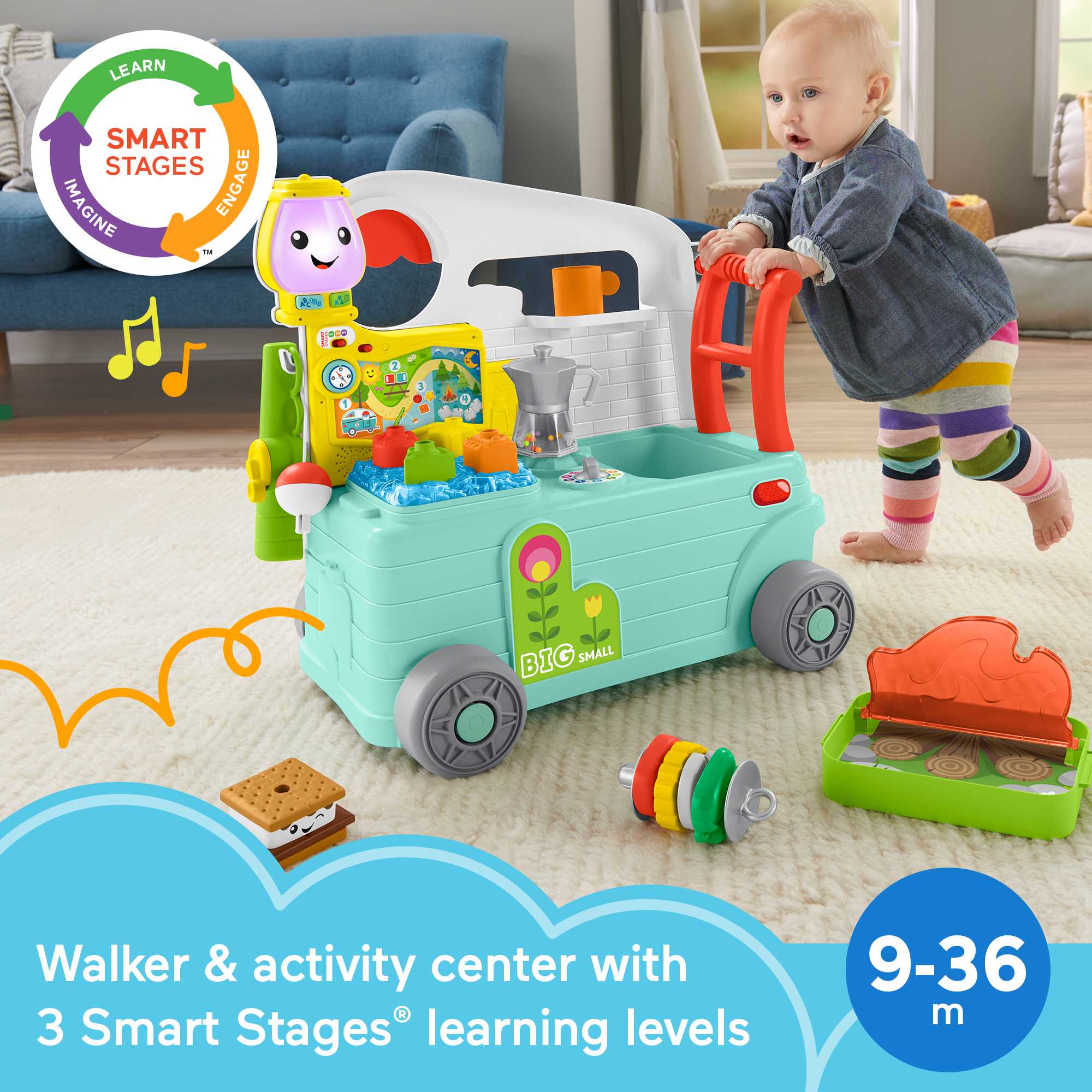 Fisher-Price Laugh & Learn 3-in-1 On-The-Go Camper - English & French Version - Image 2