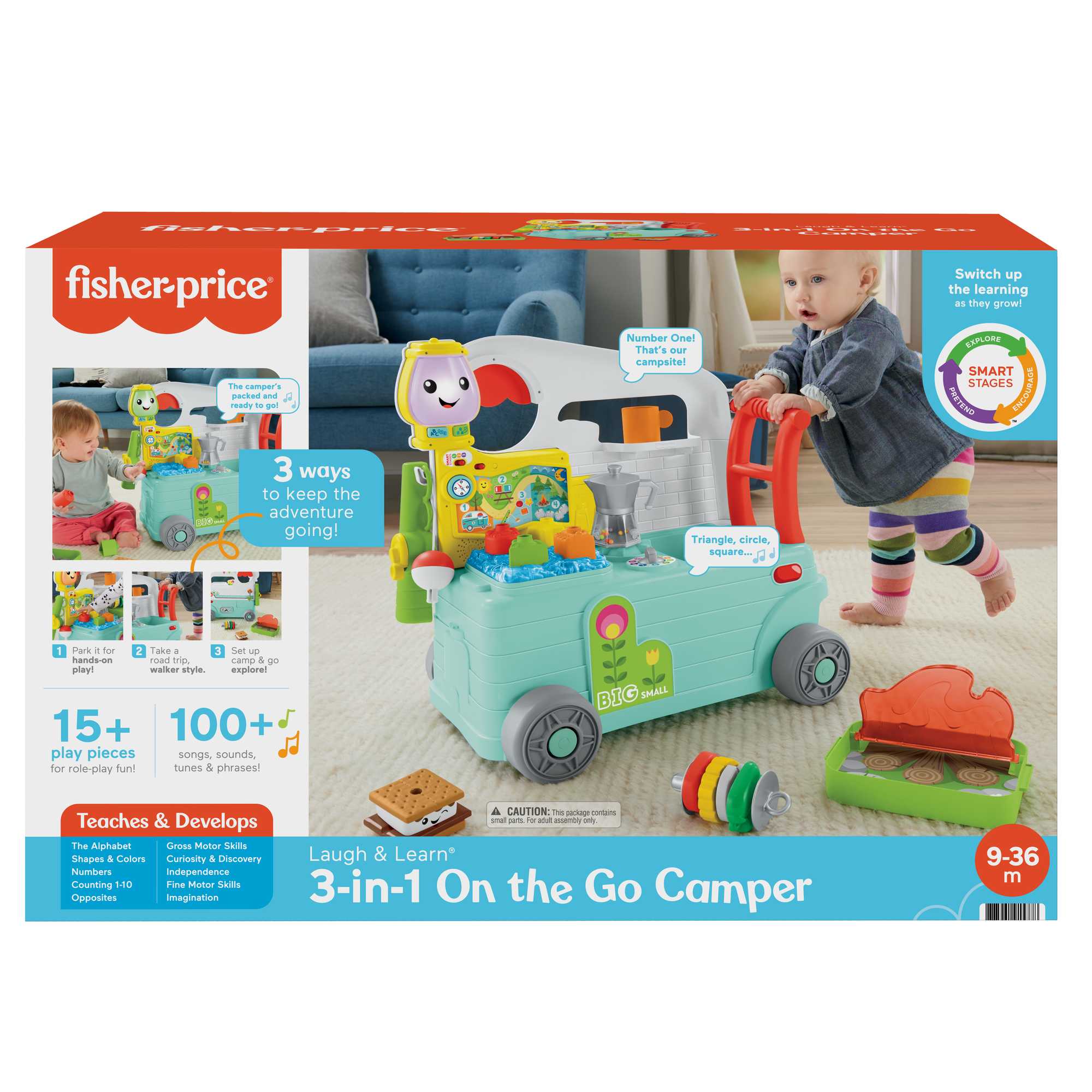 Fisher-Price Laugh & Learn 3-in-1 On-The-Go Camper - English & French Version - Image 6