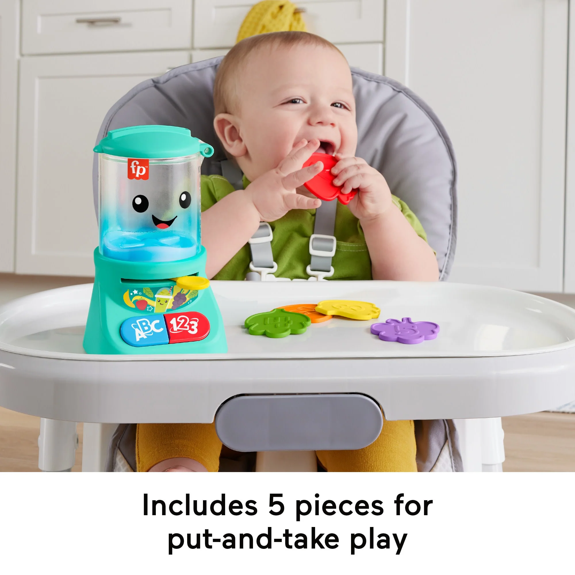Fisher-Price Laugh & Learn Counting & Colors Smoothie Maker Musical Toy Blender For infants - Image 4