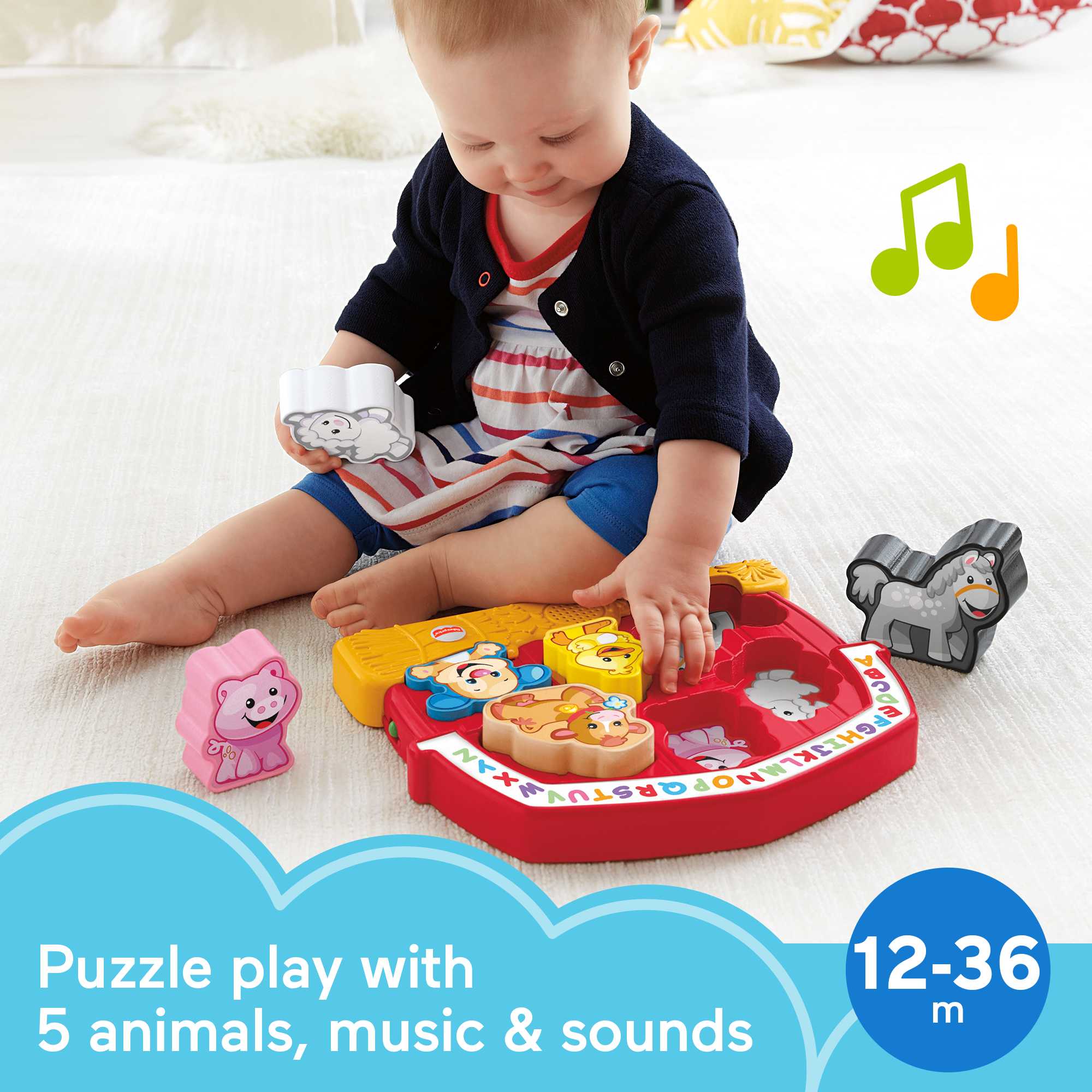 Fisher-Price Laugh & Learn Farm Animal Puzzle - Image 2