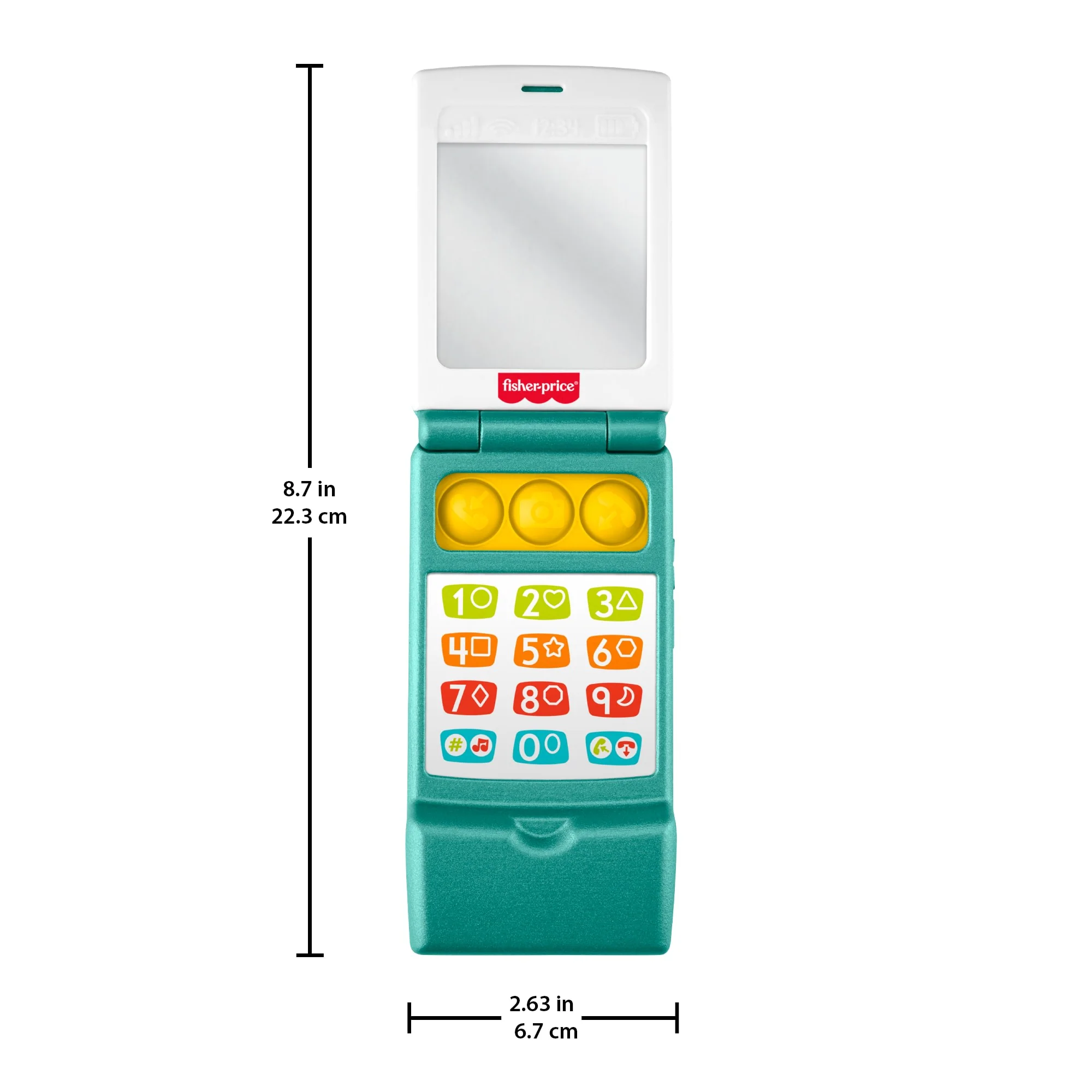 Fisher-Price Laugh & Learn Flip Phone, Baby & Toddler Musical Learning Activity Toy - Image 6