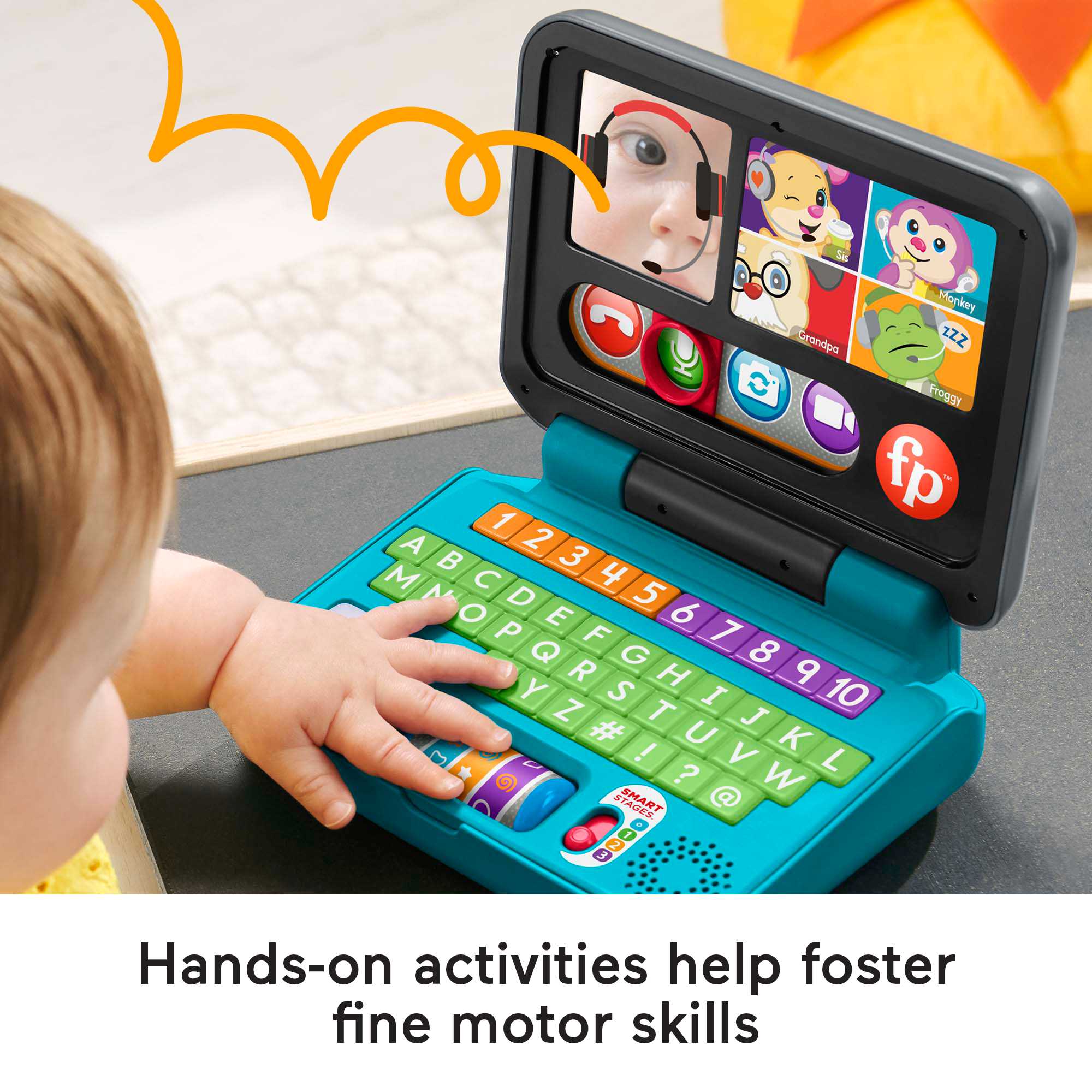 Fisher-Price Laugh & Learn Let's Connect Laptop Electronic Baby Toy - French Version - Image 4