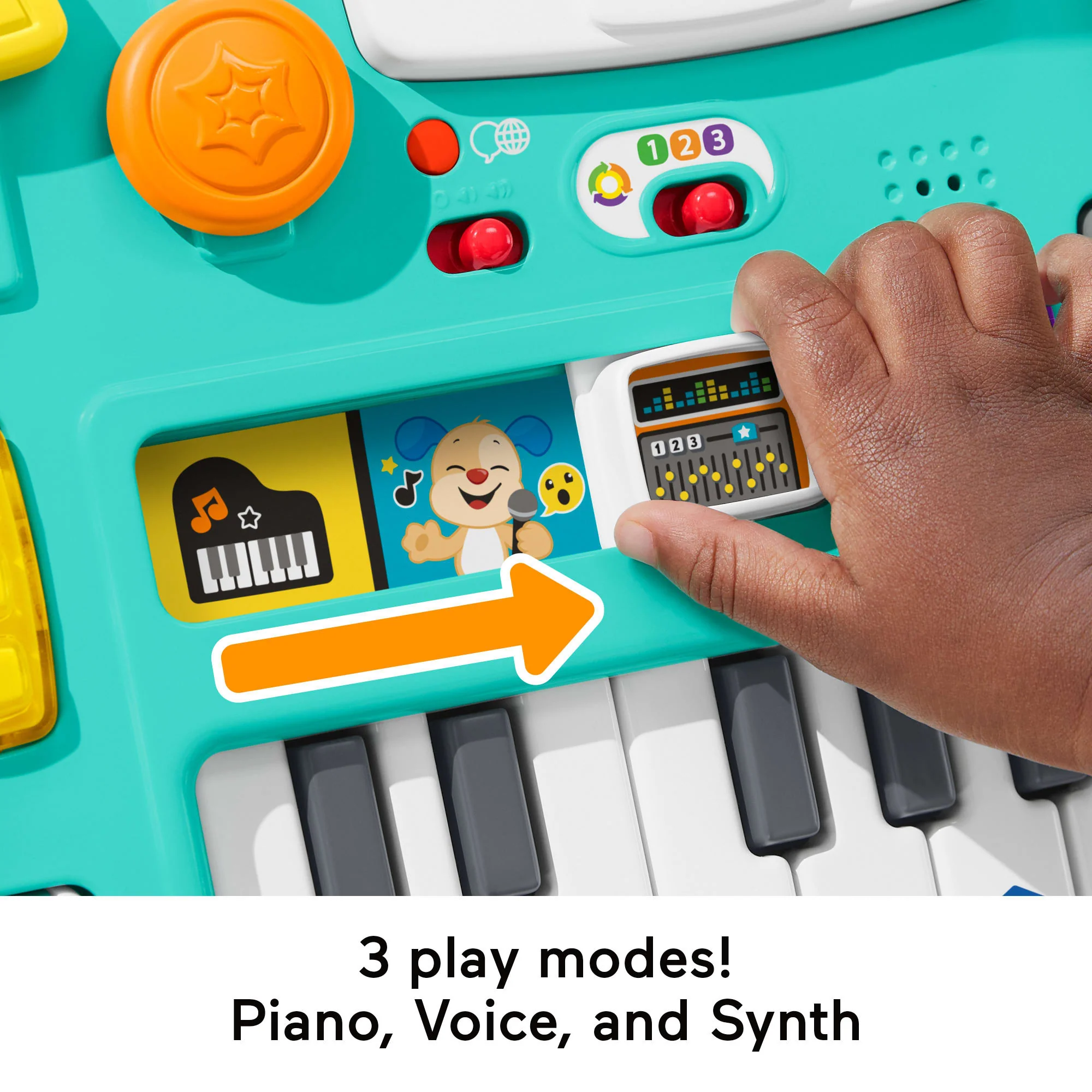 Fisher-Price Laugh & Learn Mix & Learn DJ Table Musical Learning Toy For Baby & Toddler, Multilanguage Version - Image 4