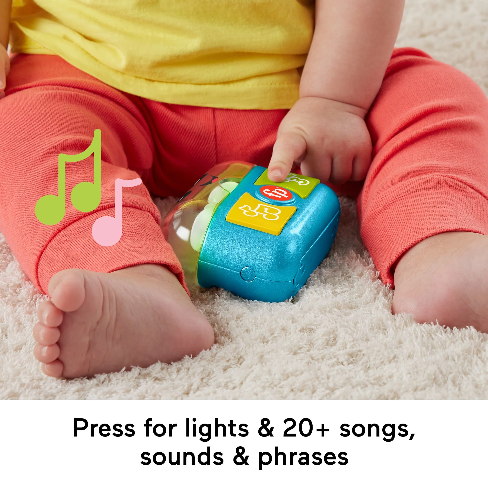 Fisher-Price Laugh & Learn Play Along Ear Buds Baby Musical Learning Toy, Multilanguage Version - Image 3