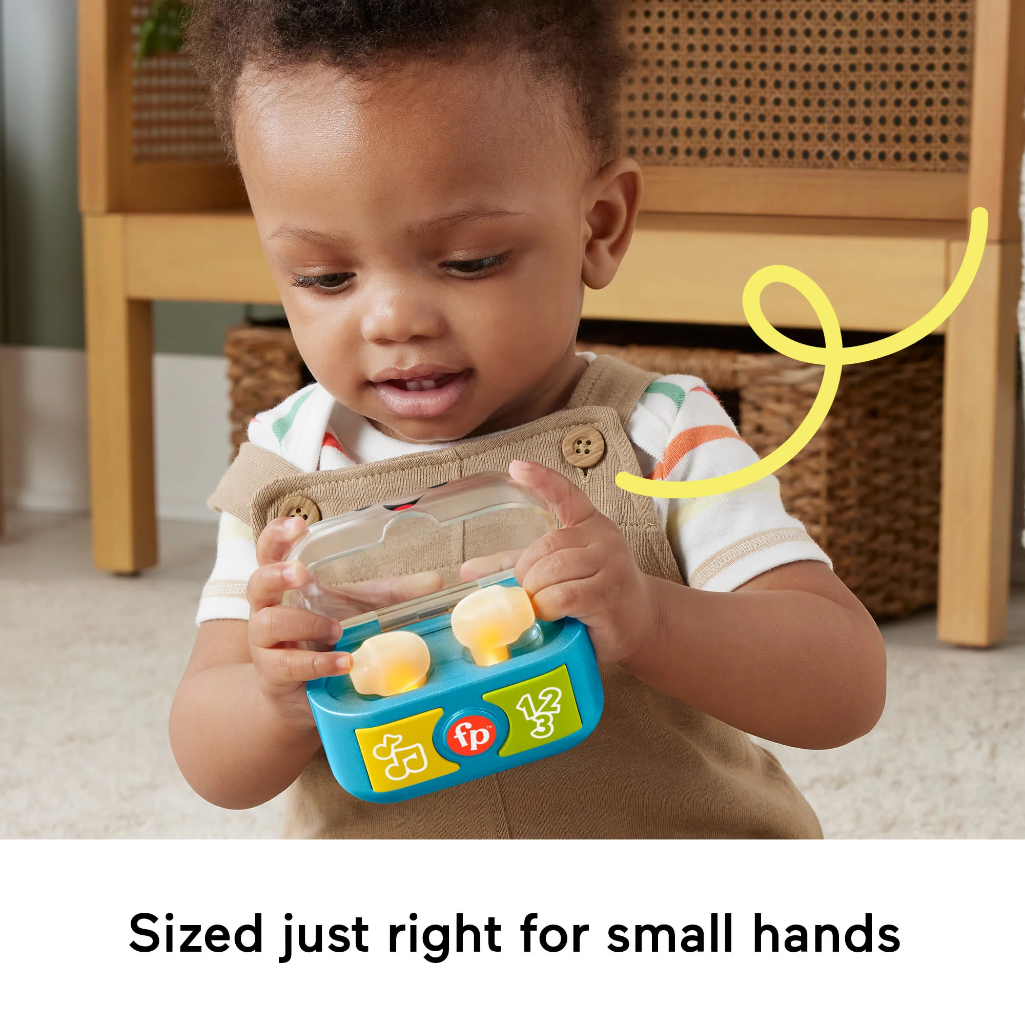 Fisher-Price Laugh & Learn Play Along Ear Buds Baby Musical Learning Toy, Multilanguage Version - Image 4