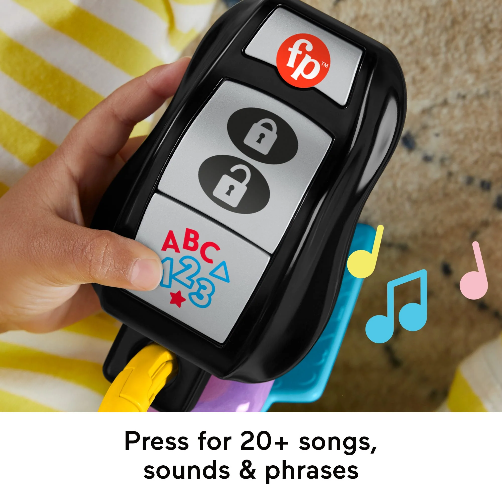 Fisher-Price Laugh & Learn Play & Go Activity Keys Baby & Toddler Musical Learning Toy - Image 3