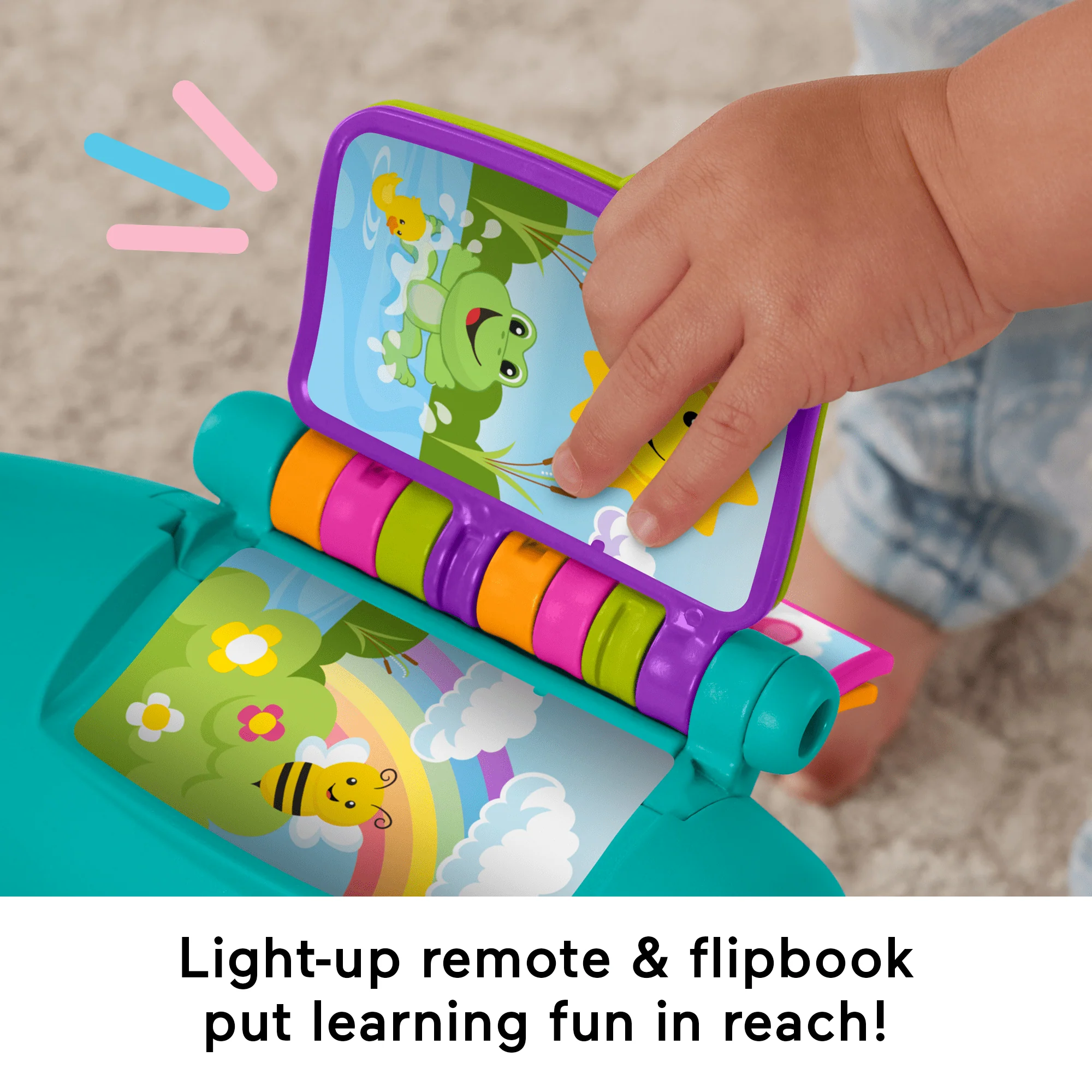 Fisher-Price Laugh & Learn Smart Stages Chair Electronic Learning Toy For Toddlers, Teal - Image 4