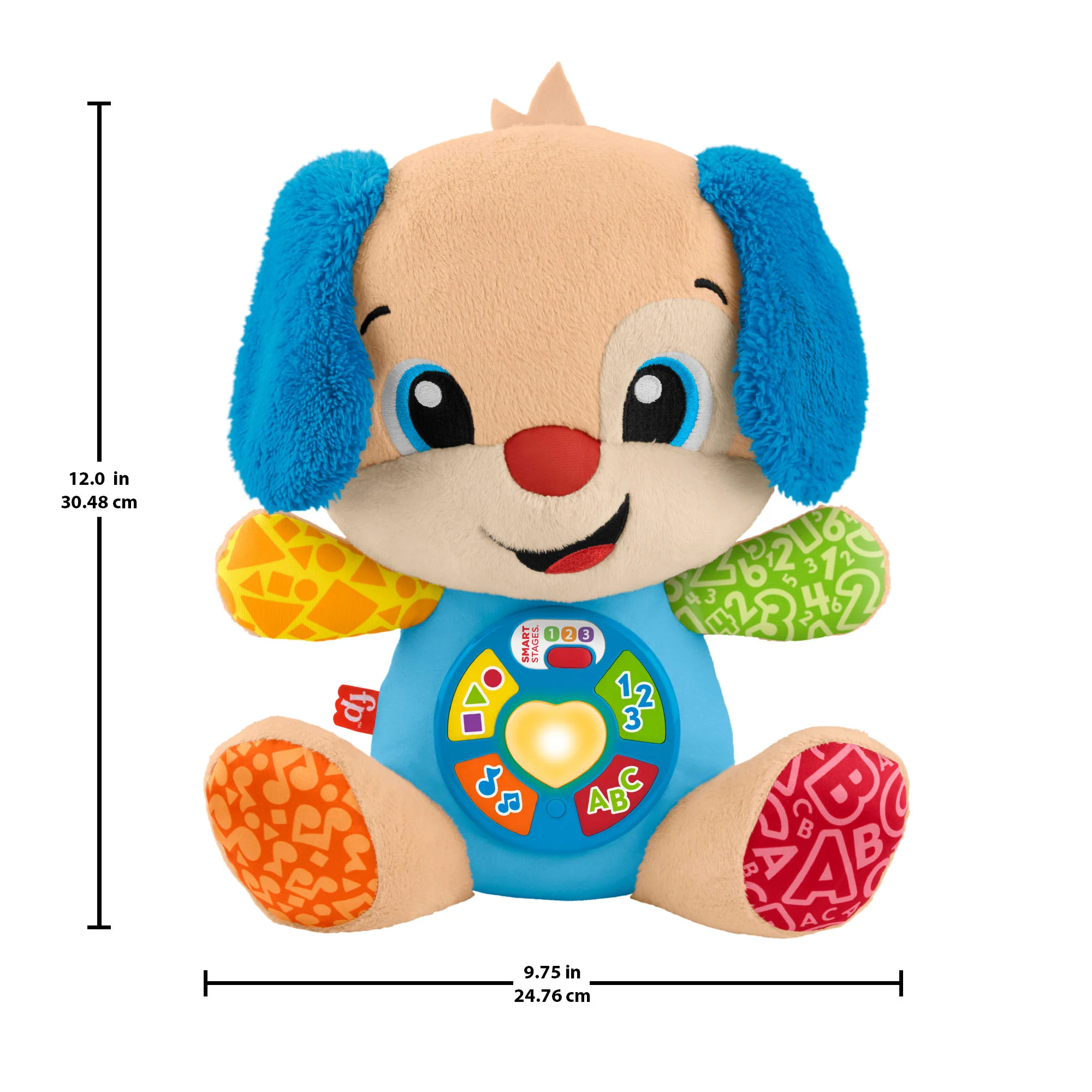 Fisher-Price Laugh & Learn Smart Stages Puppy Plush Baby Musical Learning Toy, Multilanguage Version - Image 5