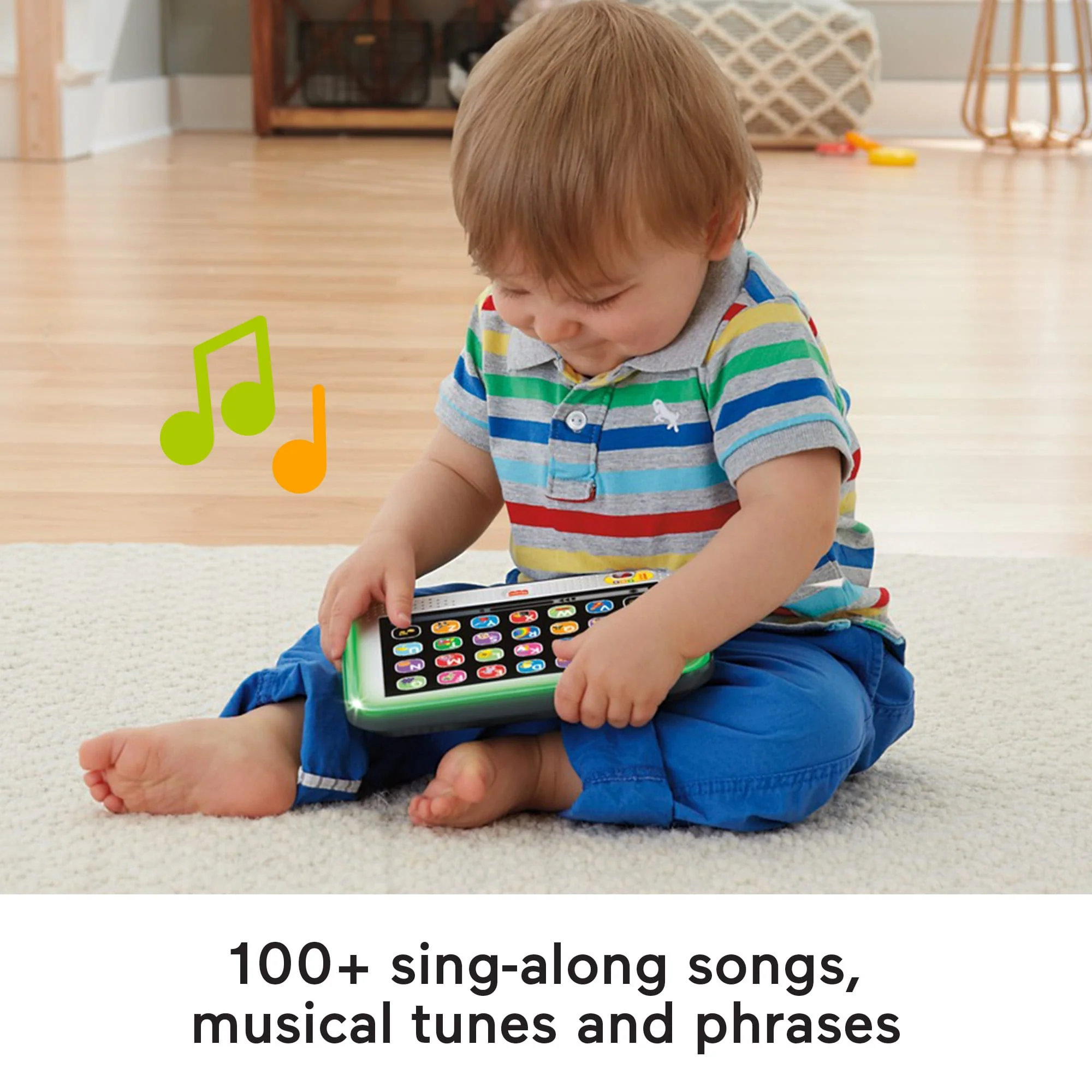 Fisher-Price Laugh & Learn Smart Stages Tablet Toddler Electronic Musical Learning Toy - Image 5