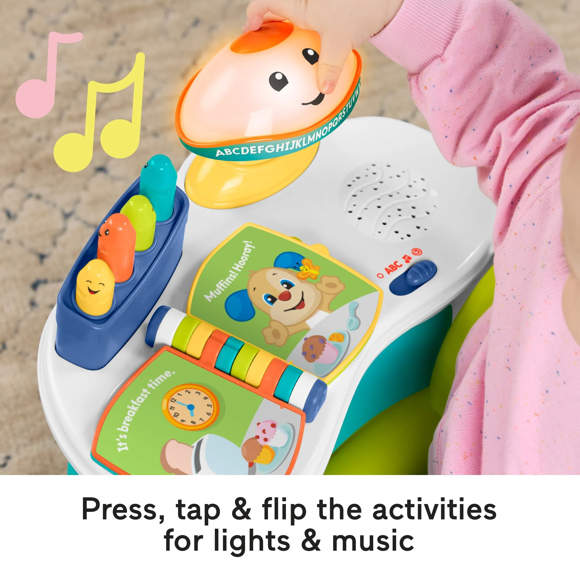 Fisher-Price Laugh & Learn Song & Story Learning Chair interactive Toddler Toy - Image 4