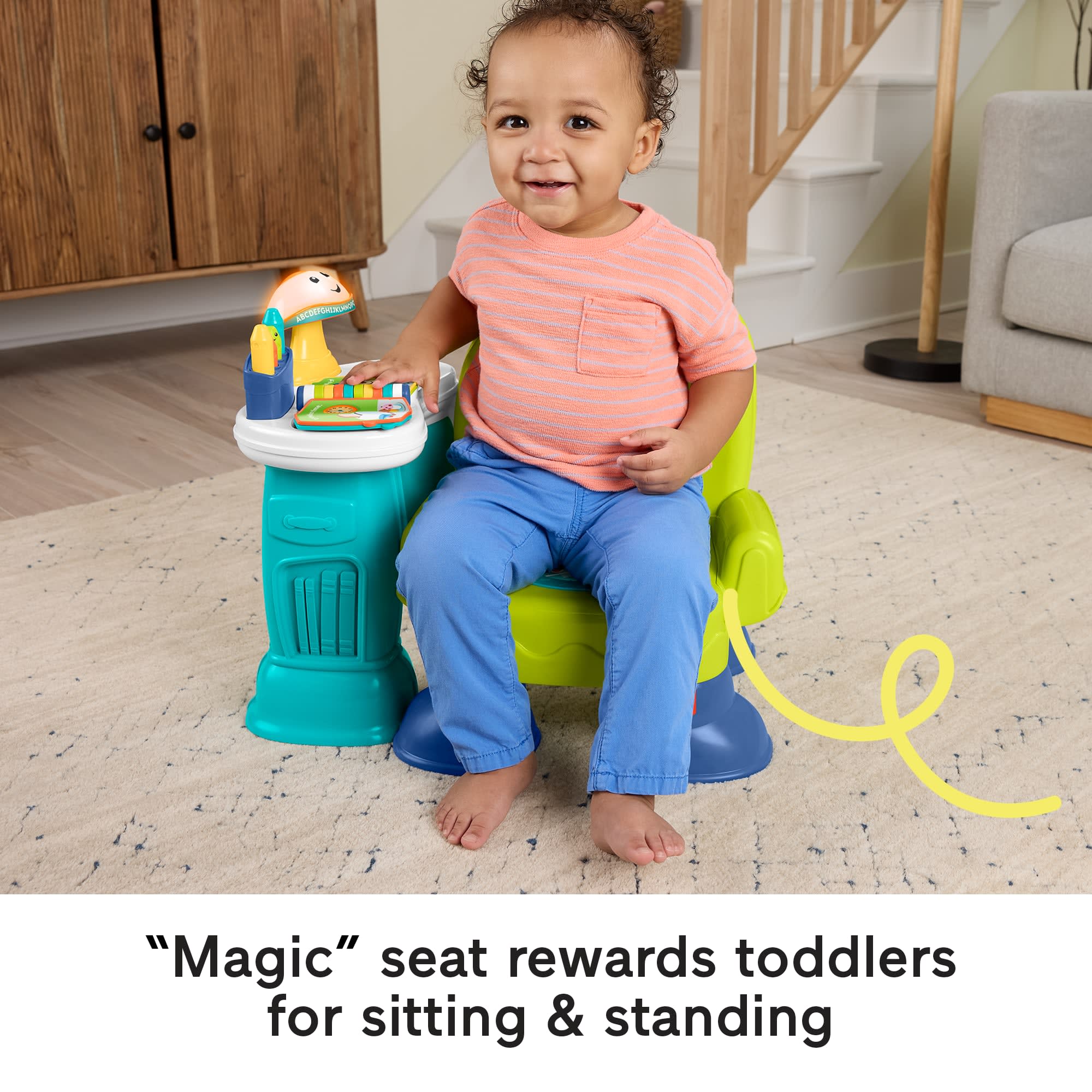 Fisher-Price Laugh & Learn Song & Story Learning Chair interactive Toddler Toy - Image 5