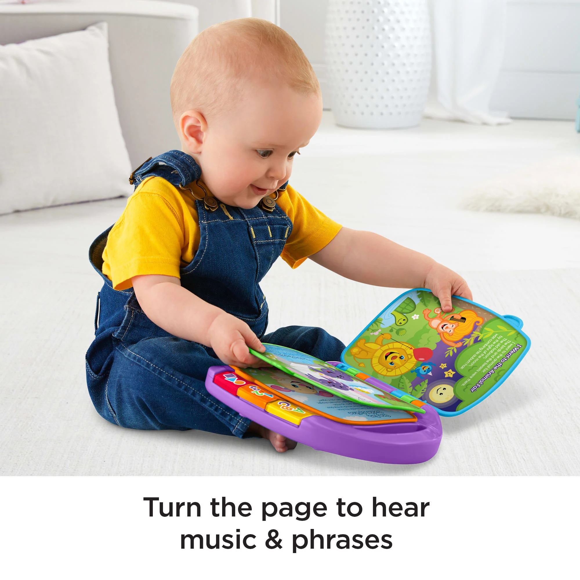 Fisher-Price Laugh & Learn Storybook Rhymes Musical Electronic Learning Toy For Baby & Toddler - Image 3
