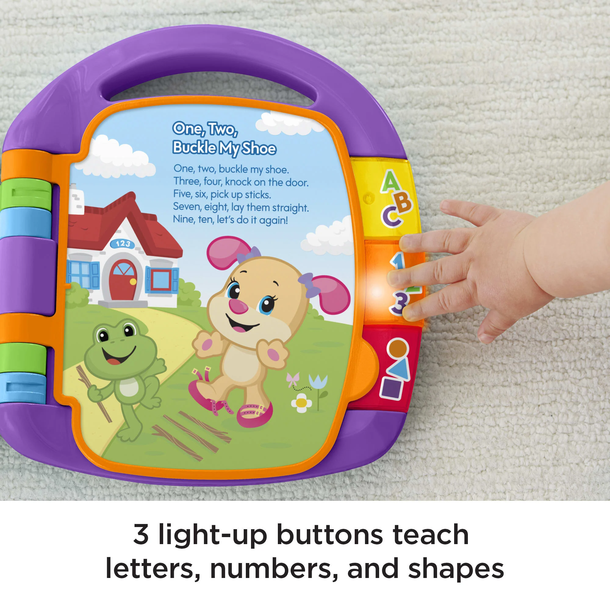 Fisher-Price Laugh & Learn Storybook Rhymes Musical Electronic Learning Toy For Baby & Toddler - Image 4
