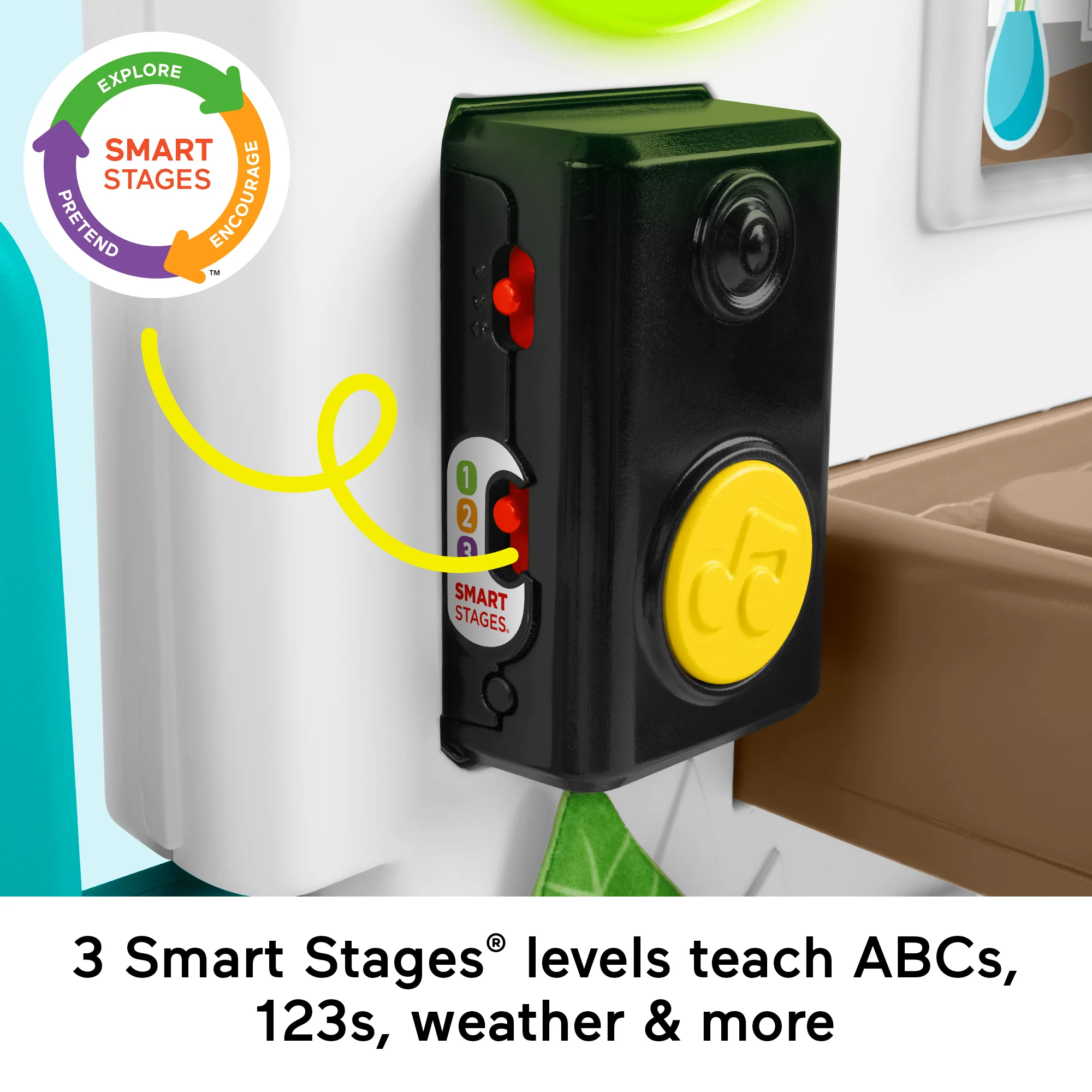 Fisher-Price Laugh & Learn Ultimate Playhouse Baby & Toddler Electronic Learning Toy, Multilanguage Version - Image 3