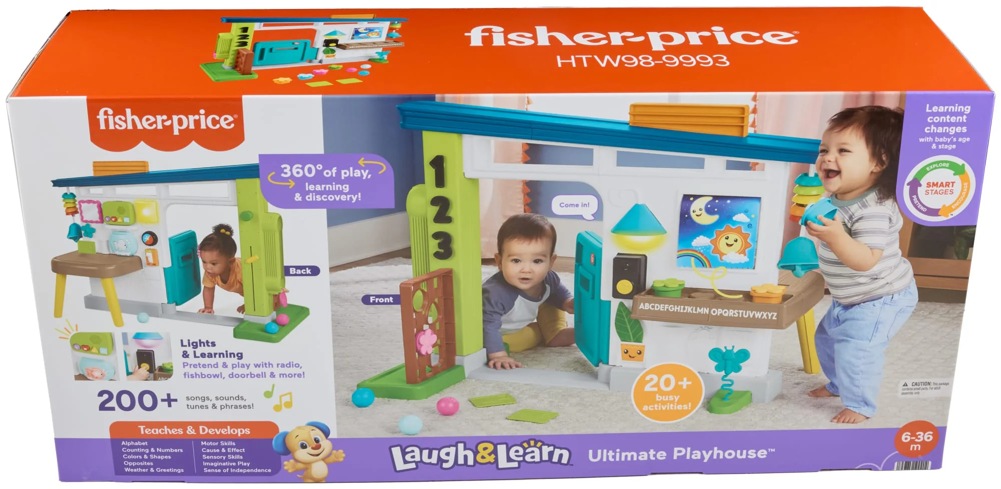 Fisher-Price Laugh & Learn Ultimate Playhouse Baby & Toddler Electronic Learning Toy, Multilanguage Version - Image 6