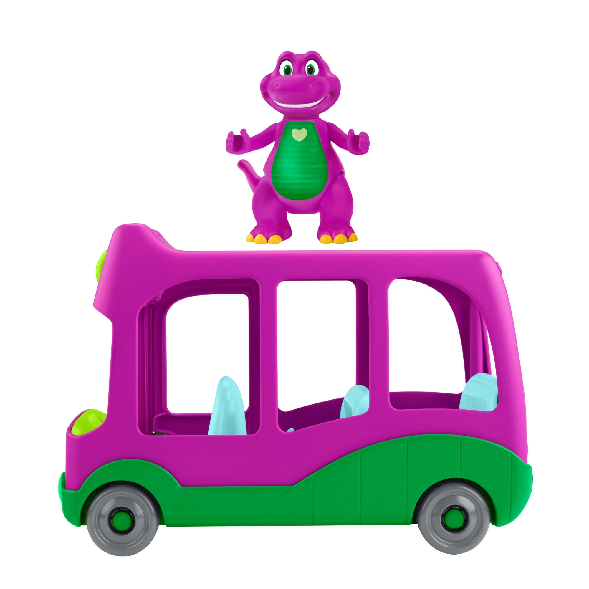 Véhicule Jouet à Pousser L’Autobus des Aventures et Figurine de Barney Le Monde de Barney de Fisher-Price, - Image 6