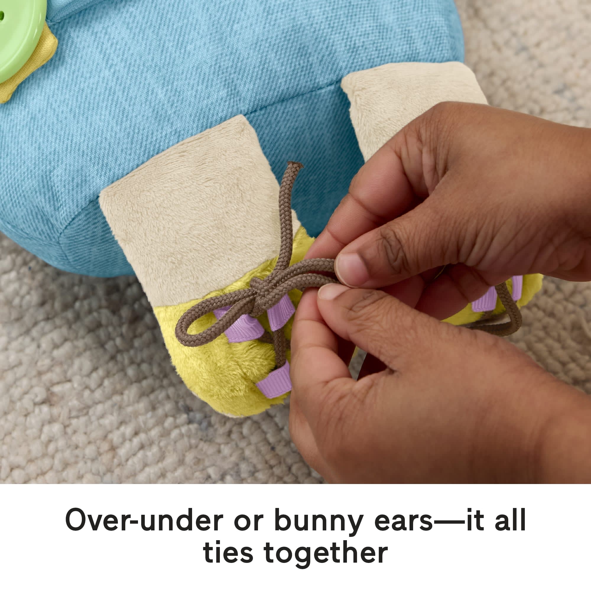 Fisher-Price Learn To Dress Bunny Plush Animal Doll Educational Activity Toy For Toddlers - Image 4