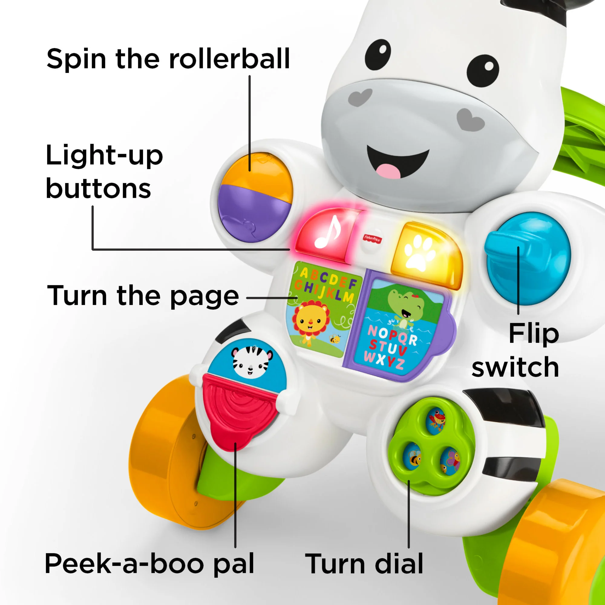 Fisher-Price Learn With Me Zebra Walker - English Version - Image 5