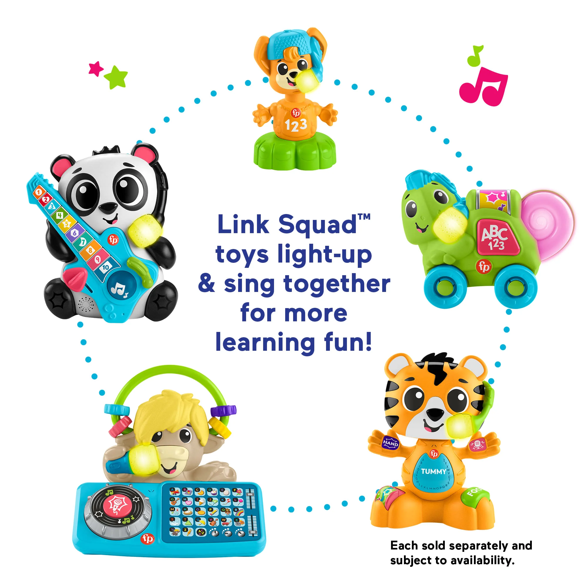 Fisher-Price Link Squad A To Z Yak Baby Learning Toy With Music & Lights - Image 5