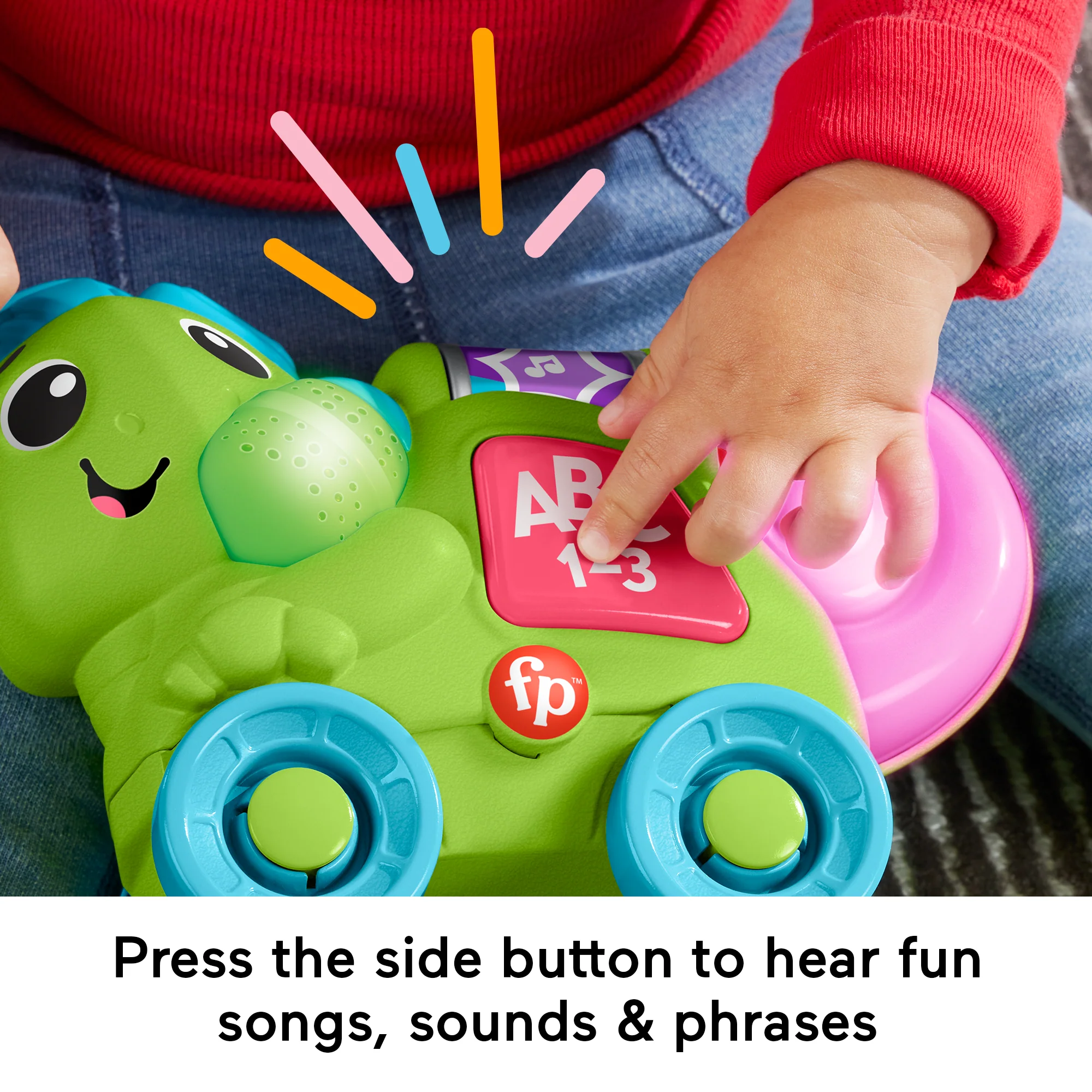 Fisher-Price Link Squad Crawl ‘n Colors Chameleon Baby Learning Toy With Music & Lights - Image 3
